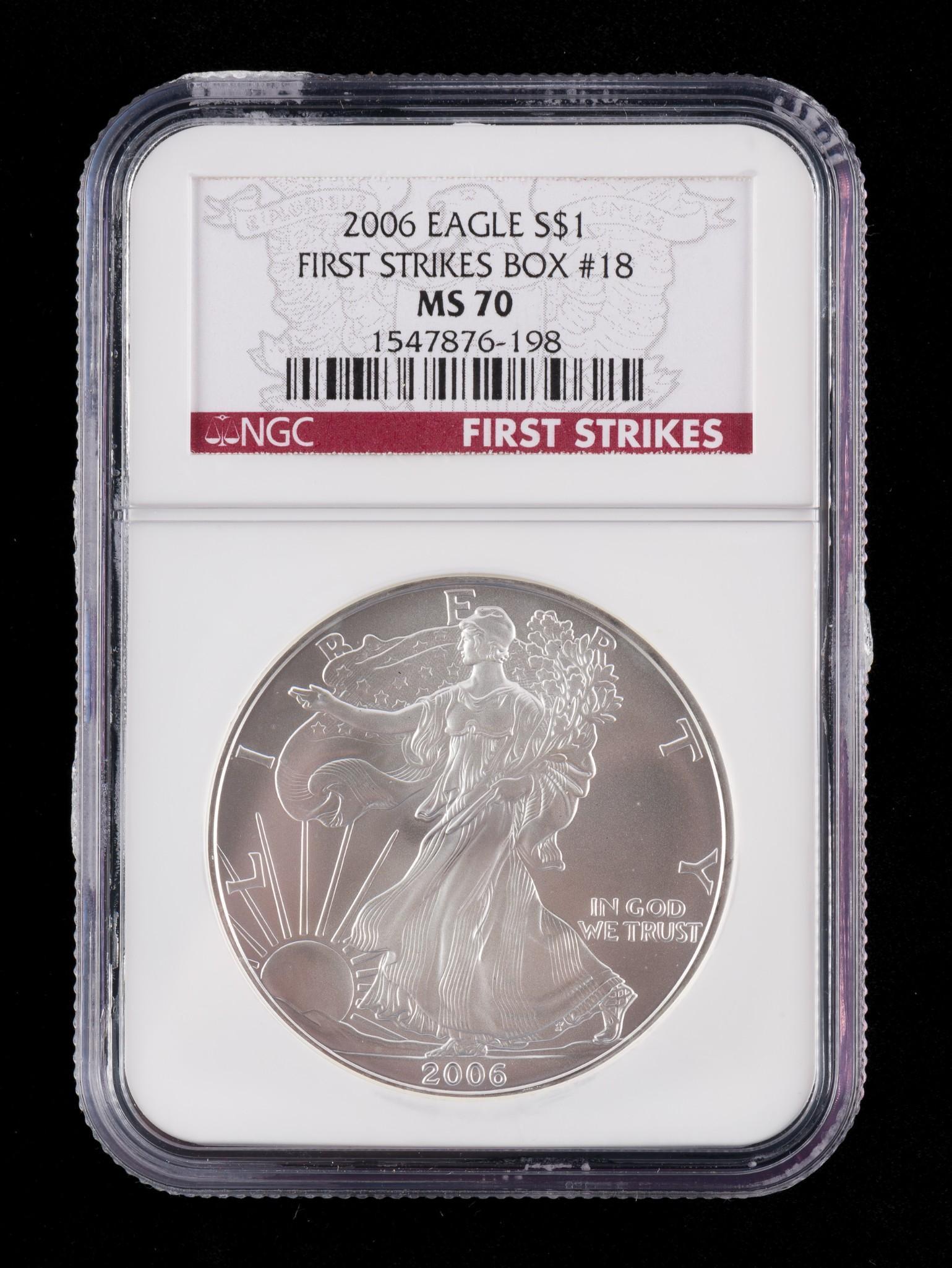 2006 American Silver Eagle NGC MS70 (1 of 2)