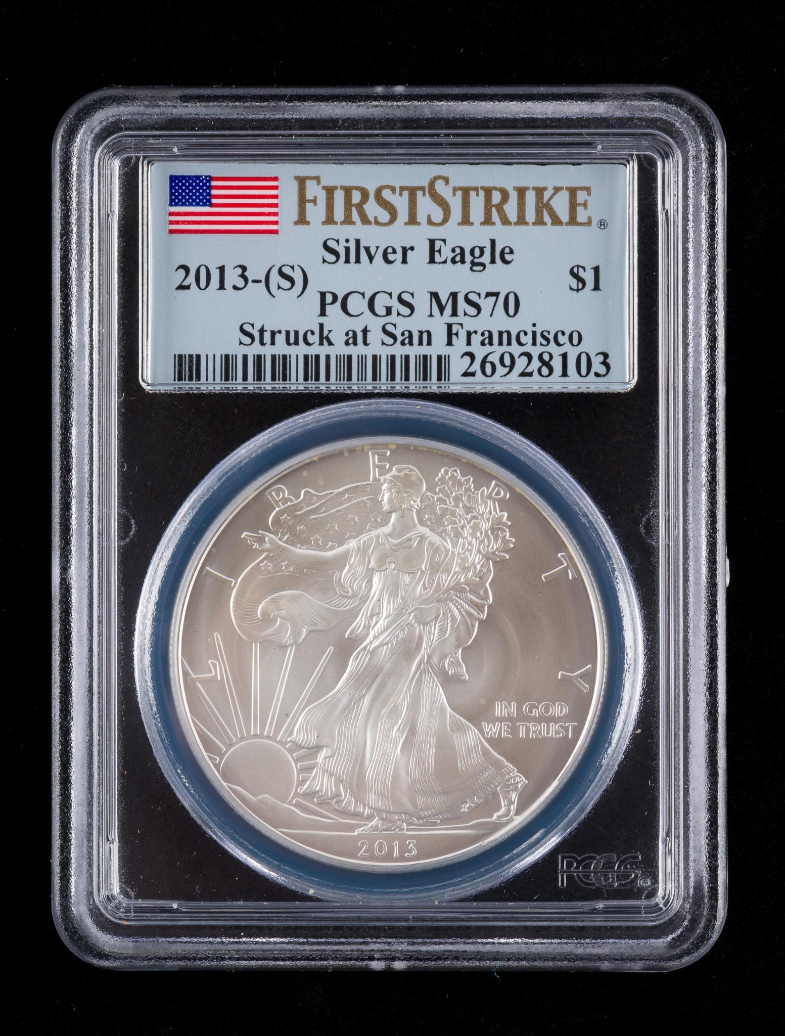 2013 American Silver Eagle PCGS MS70 (1 of 2)