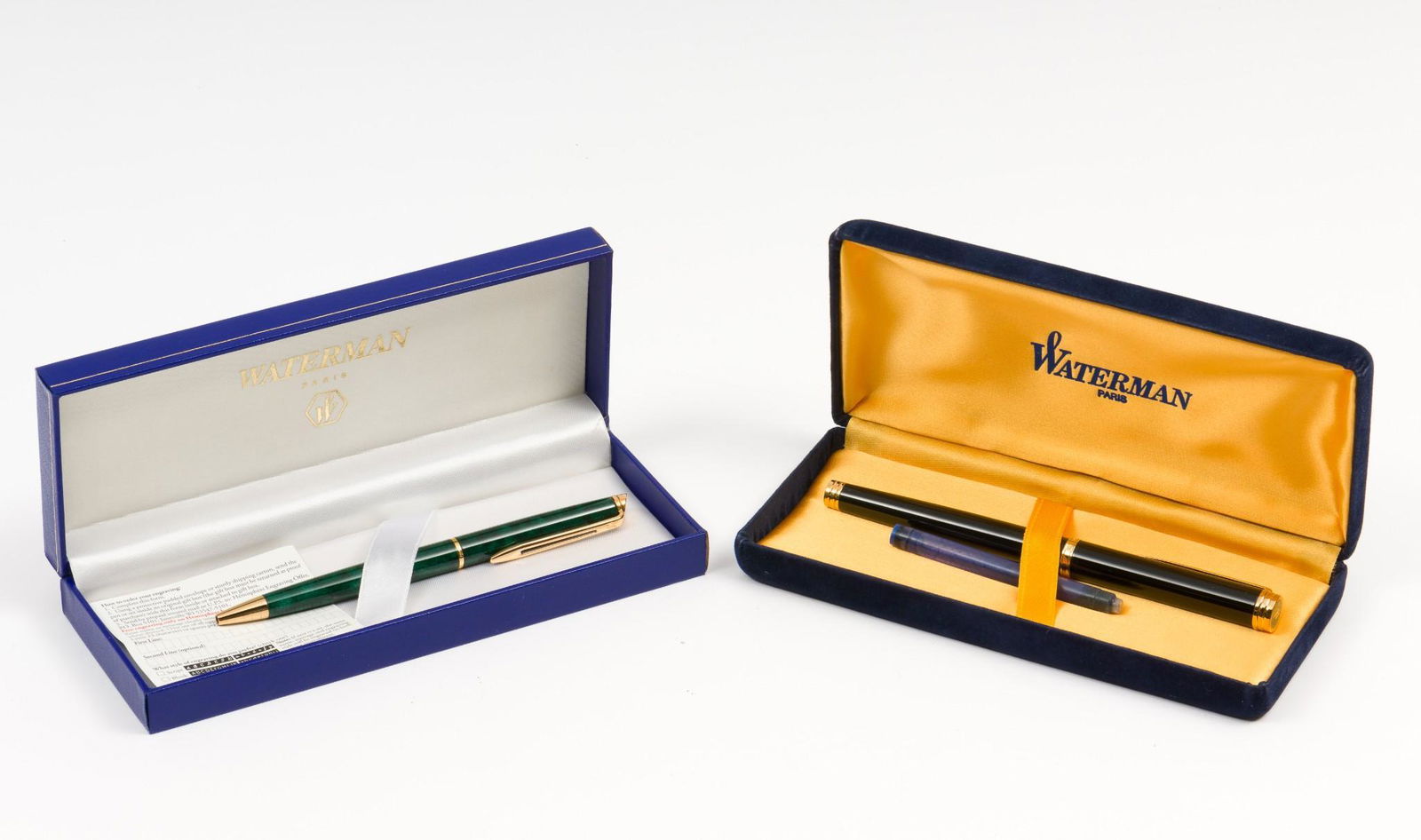 Two Waterman Pens, Fountain & Rollerball in OBs (1 of 9)