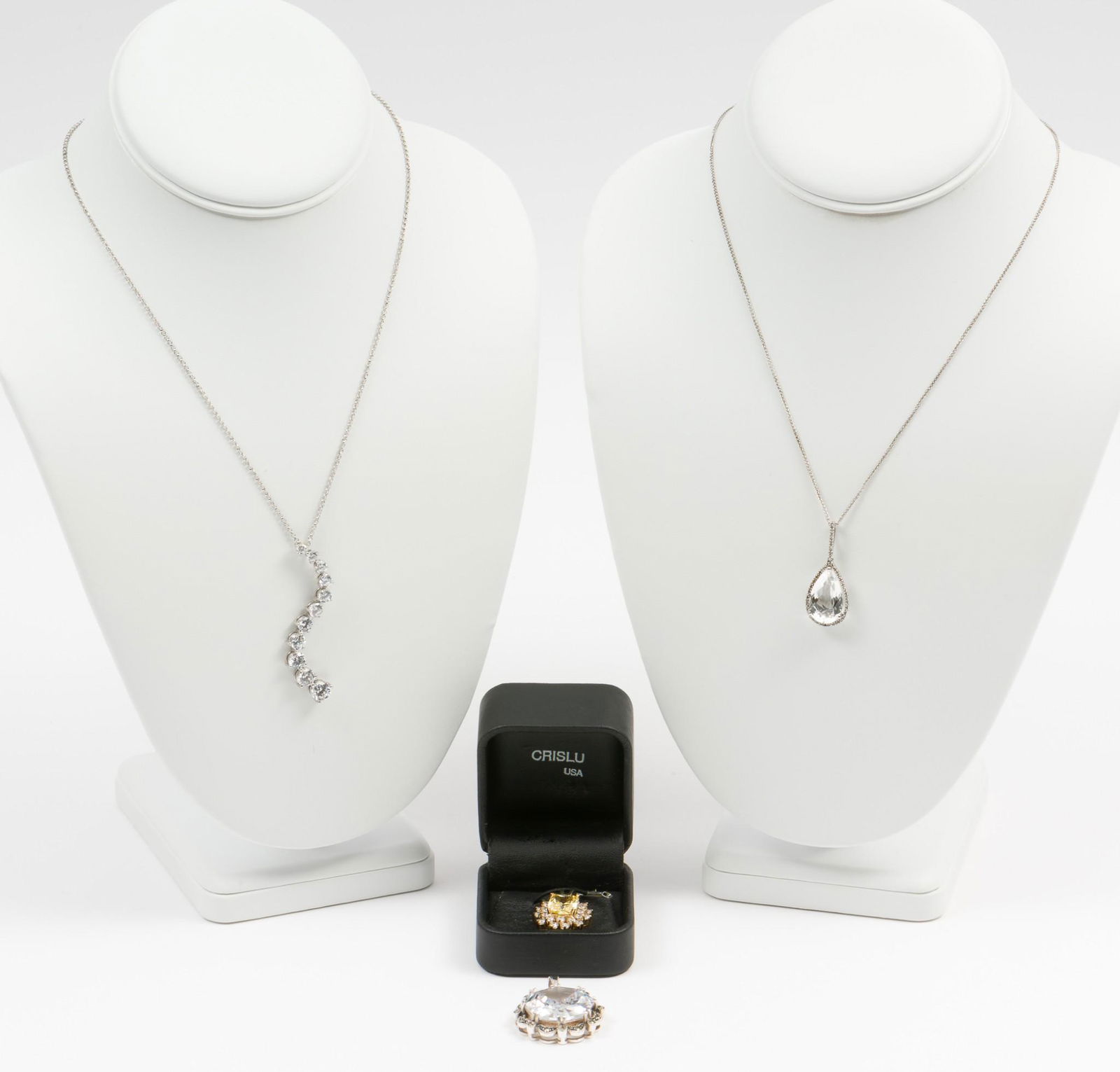 4 Sterling Pendants Incl Crislu (1 of 11)