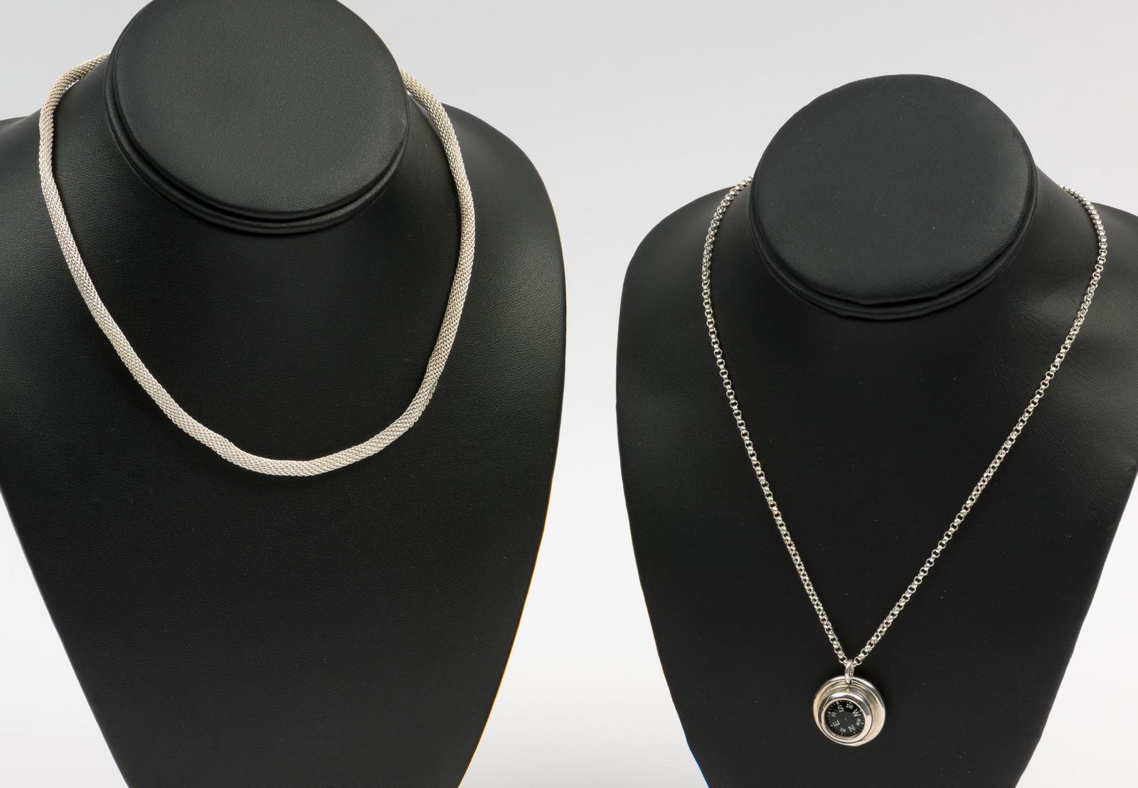 2 Sterling Necklaces Incl Compass (1 of 6)