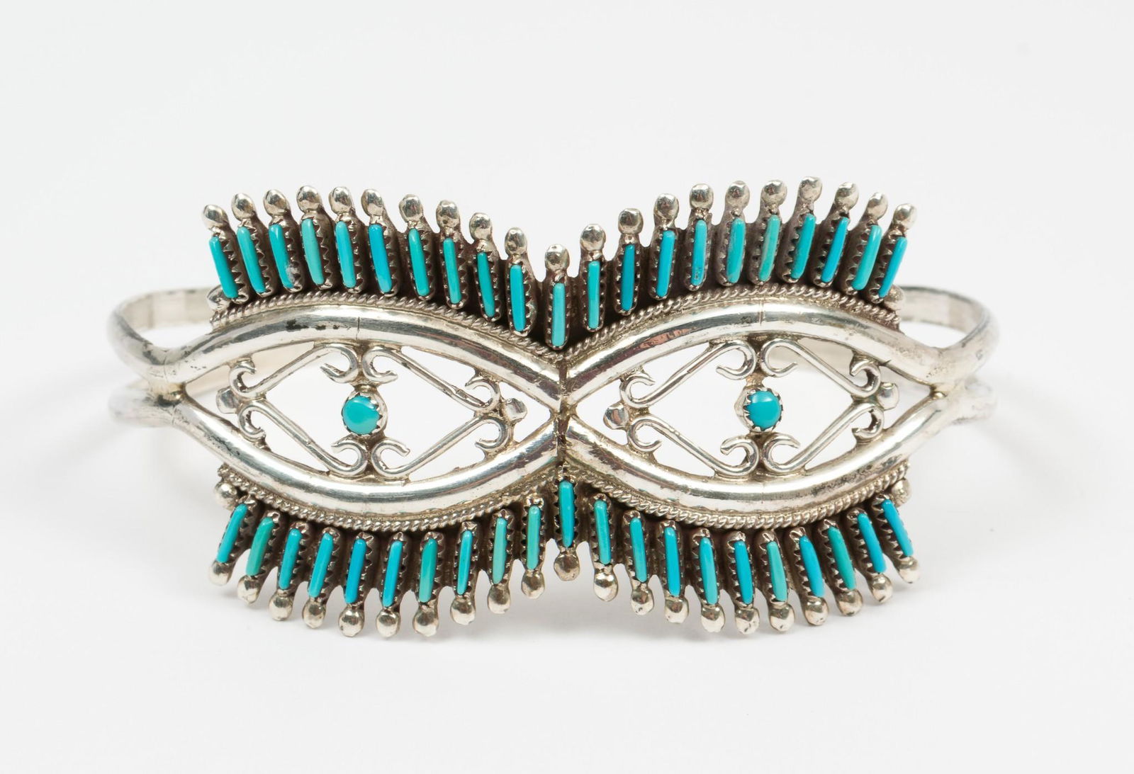 Turquoise & Sterling Zuni Cuff Bracelet (1 of 3)