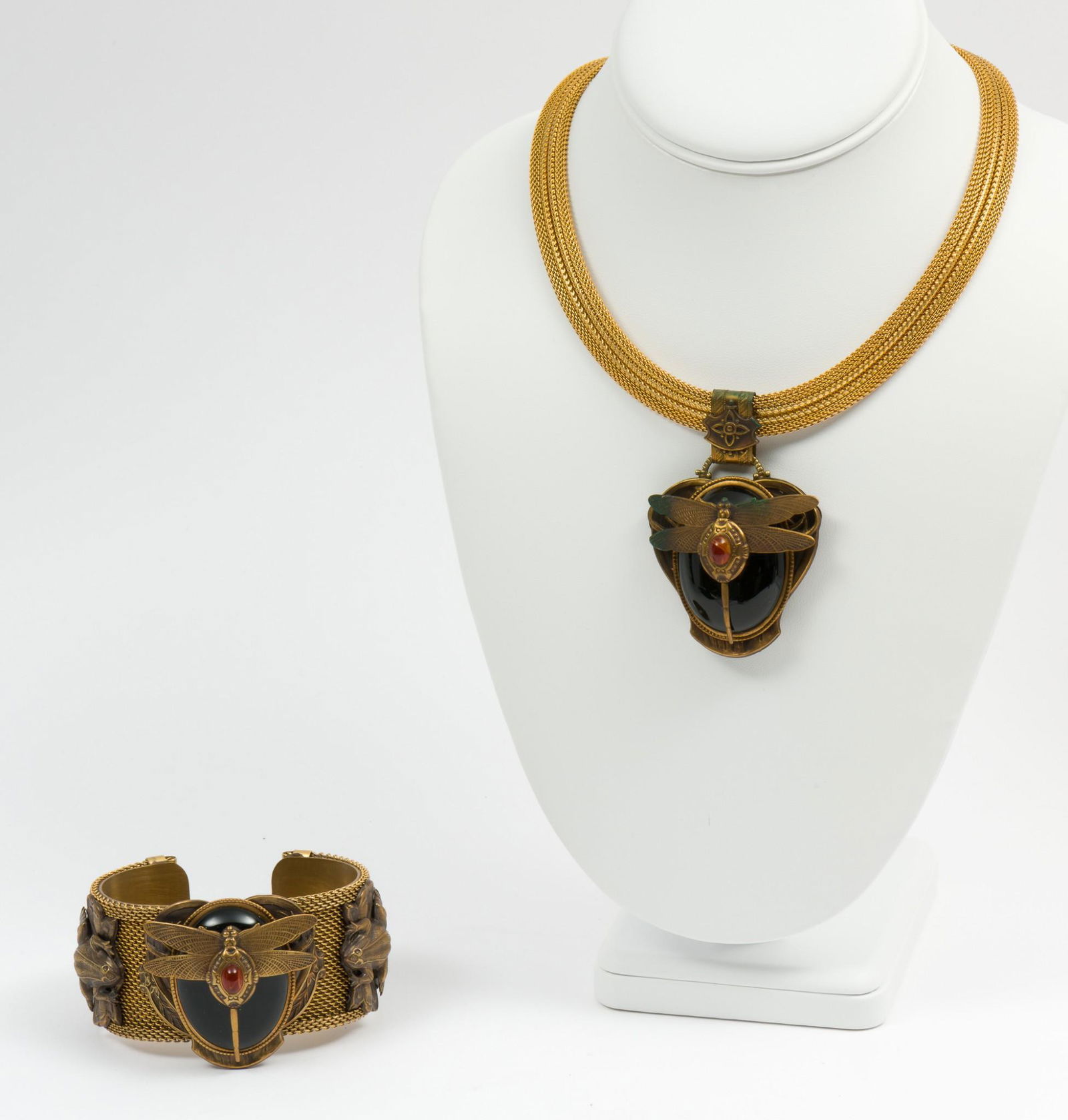 Patrice Brass Necklace & Bracelet (1 of 9)