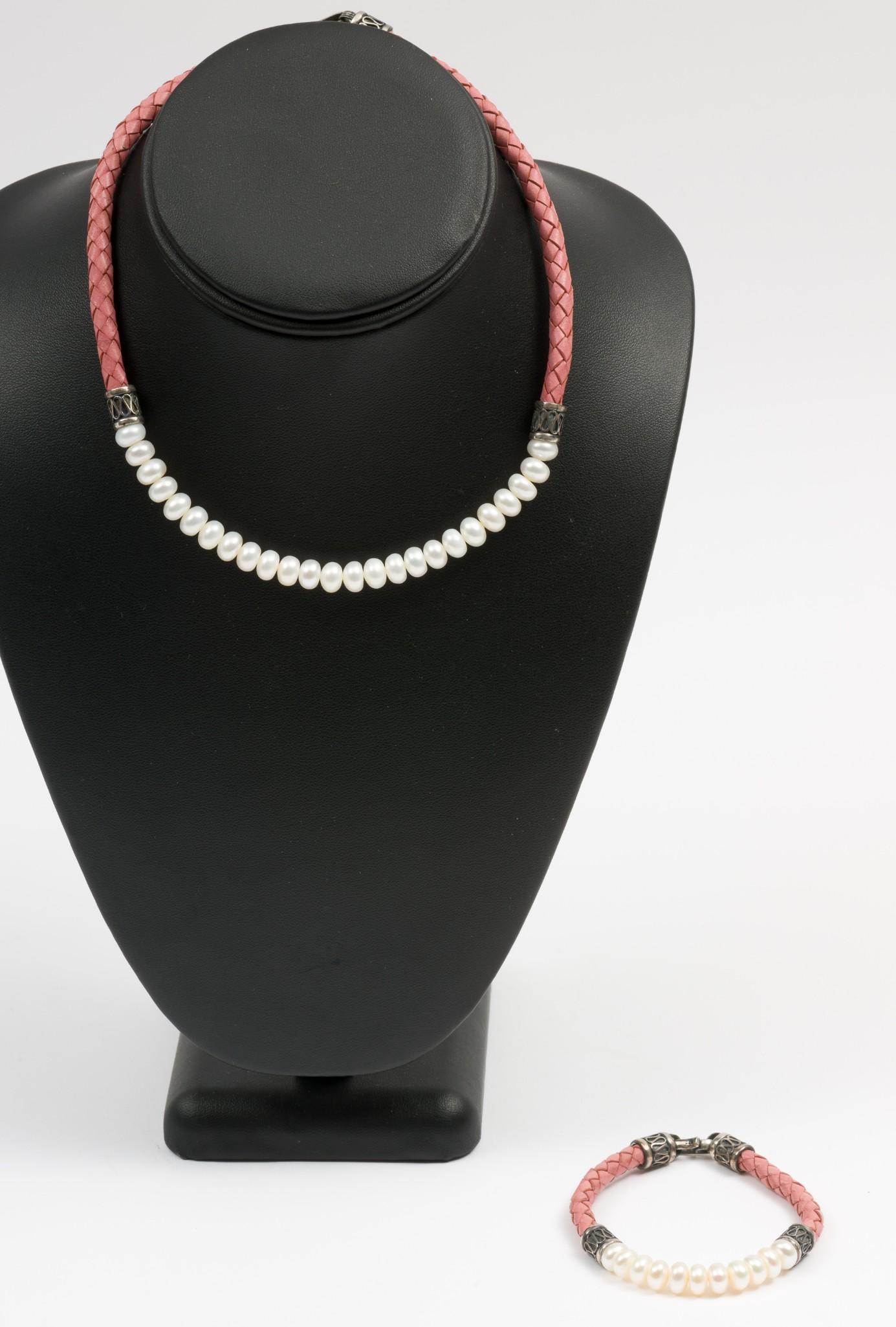 Ross-Simons Bead & Leather Necklace and Bracelet (1 of 6)