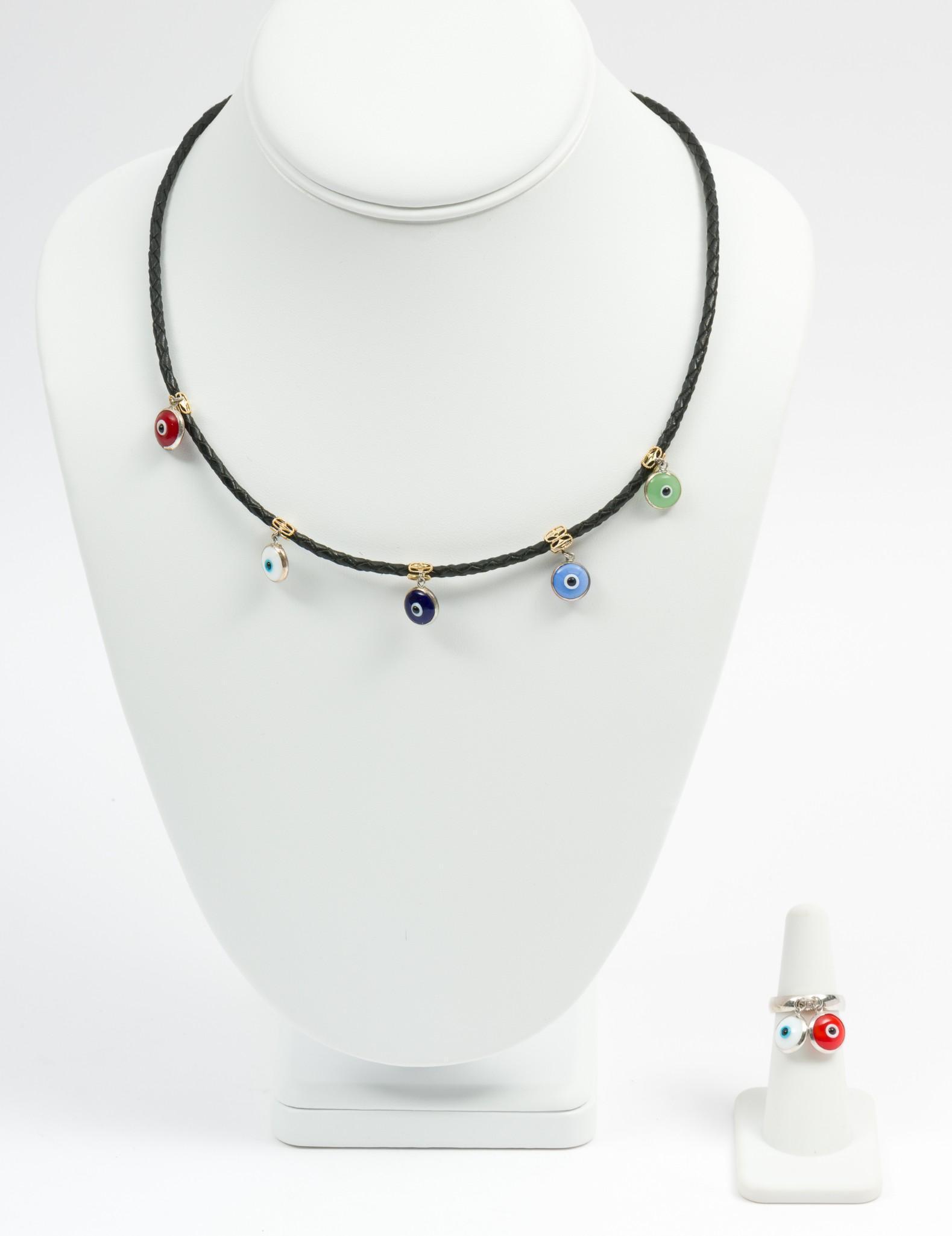 Ross-Simons Sterling Evil Eye Necklace & Ring (1 of 9)