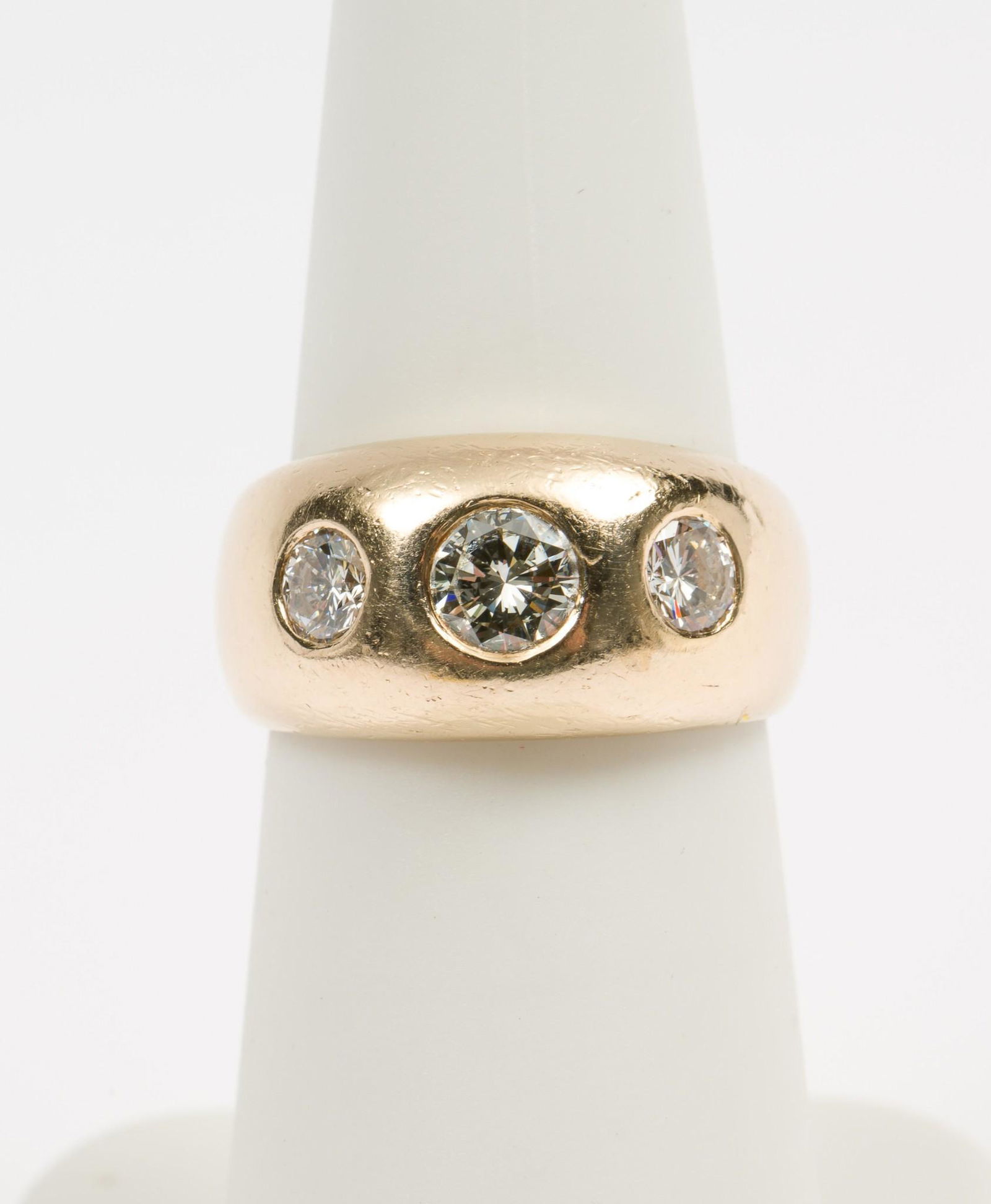 14K Gold & 3-Stone .97 CTW Diamond Band (1 of 3)