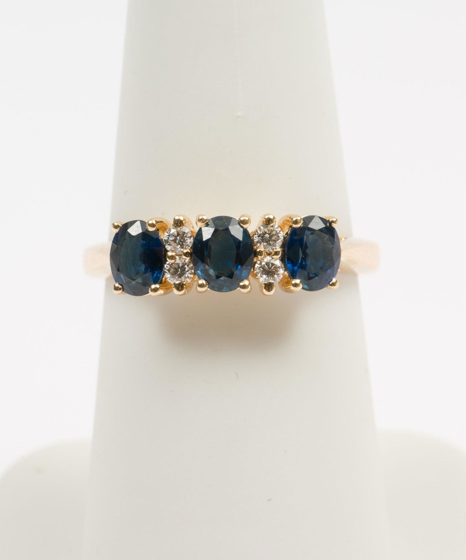 Amoro 14K Gold, Sapphire & Diamond Ring (1 of 5)