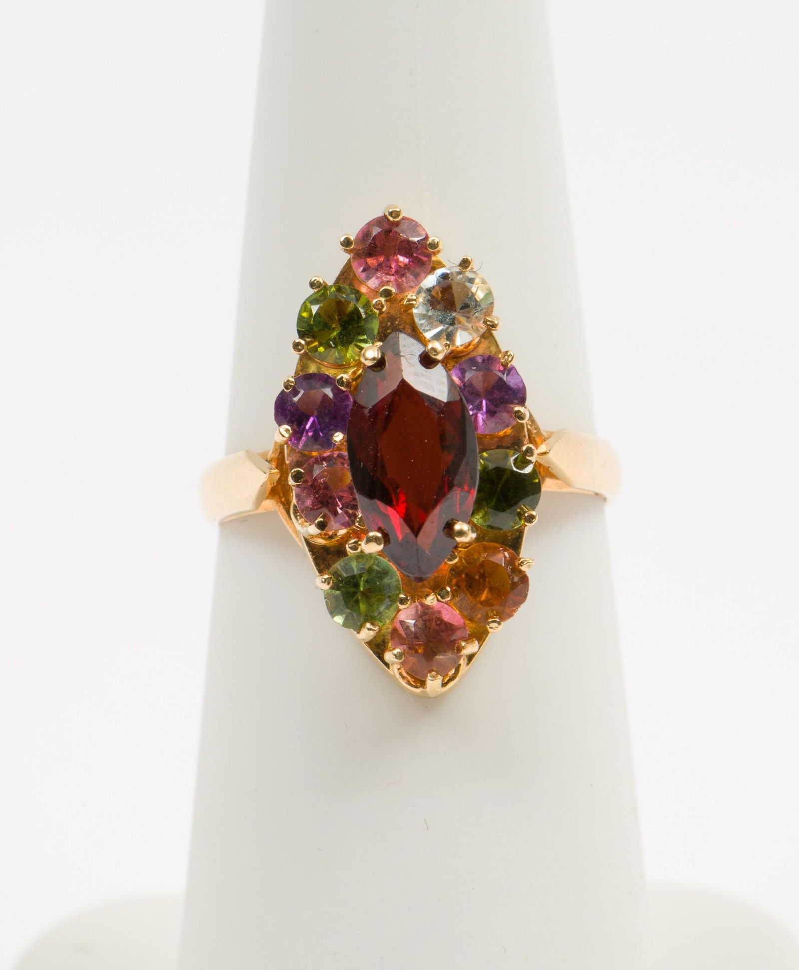 18K Gold & Multi-Gemstone Ring (1 of 3)