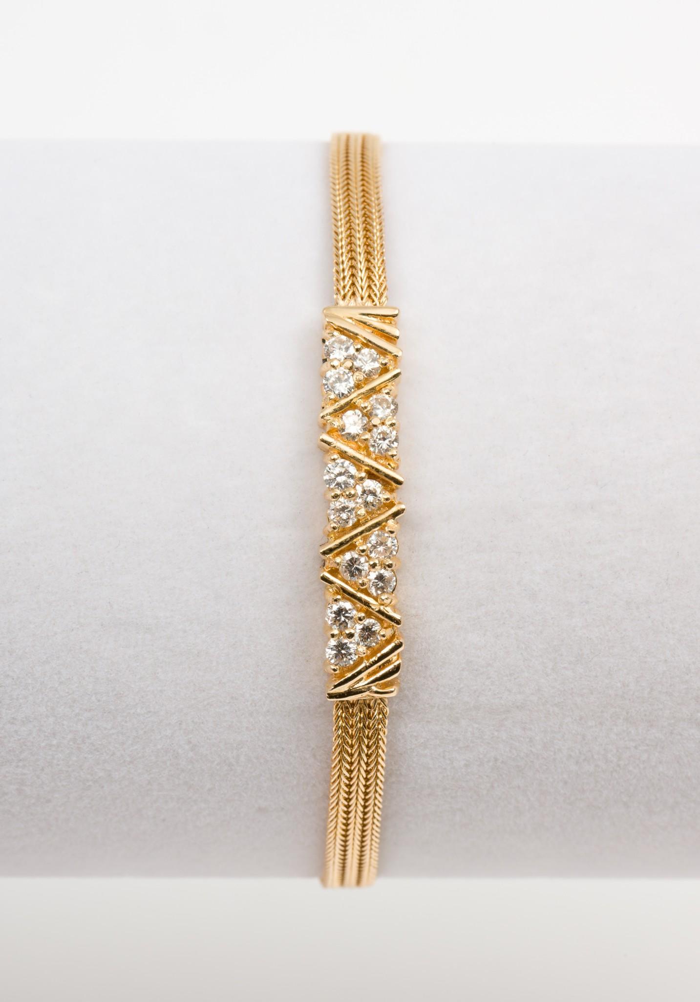 14K Gold & .60 CTW Diamond Bracelet (1 of 4)