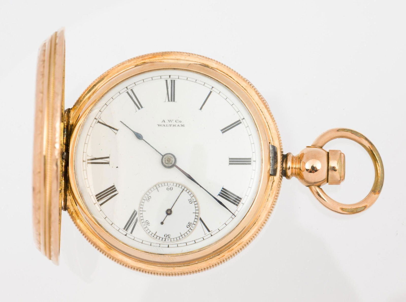 Waltham Wm Ellery GF Hunter Case Keywind Pocket Watch (1 of 5)