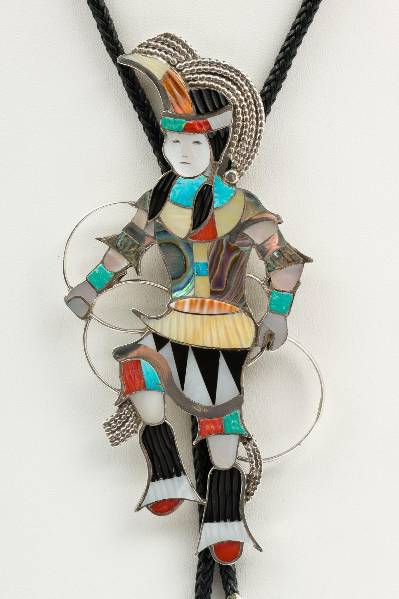 Eddie Beyuha Zuni Hoop Dancer Bolo Tie (1 of 5)