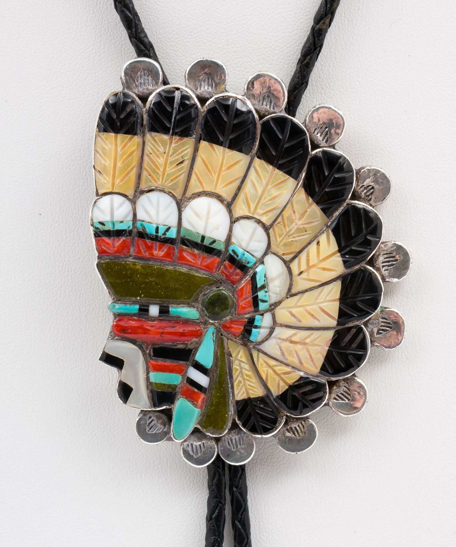 Zuni Chief Bolo Tie (1 of 5)