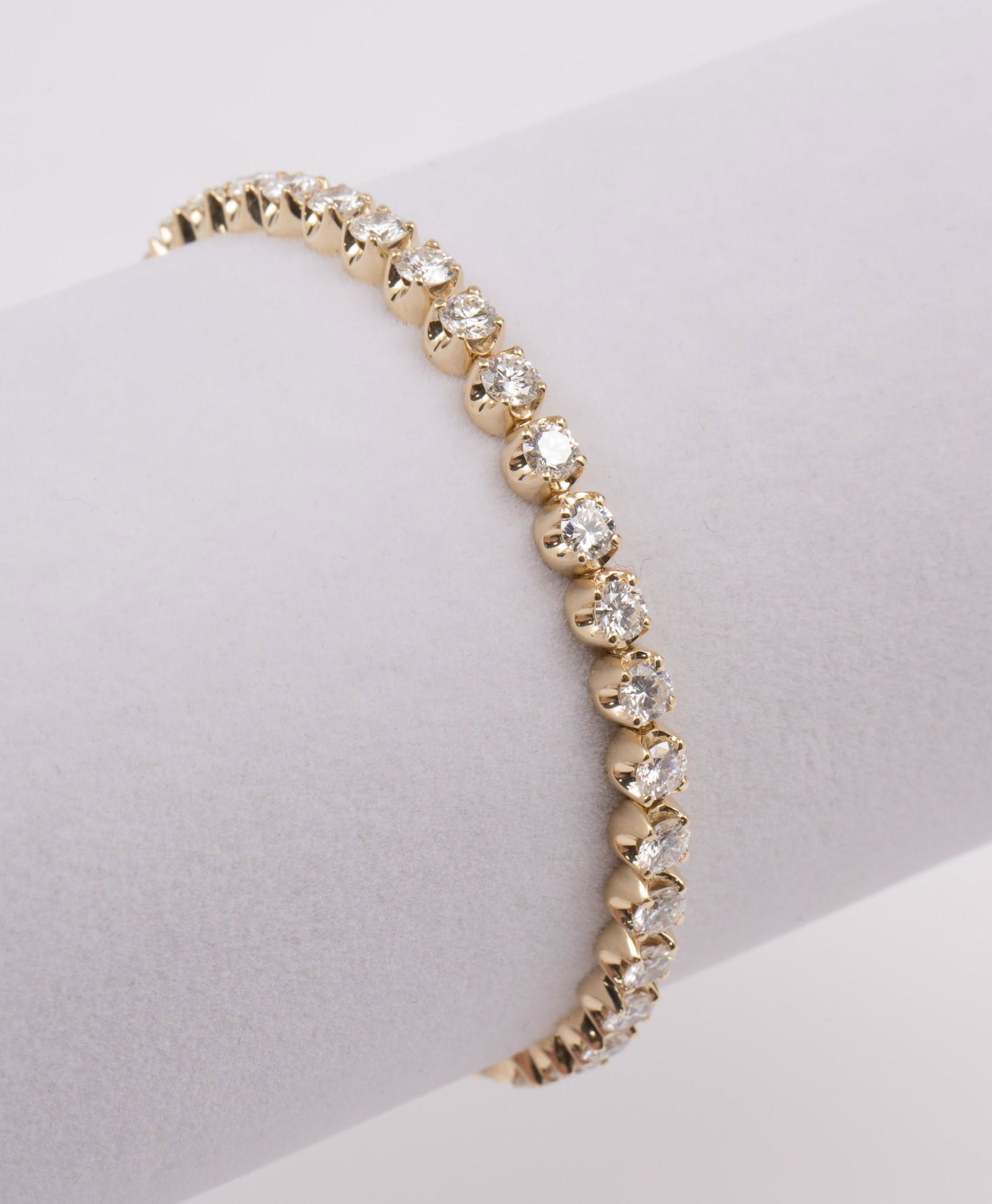 14K Gold & 7.03 CTW Diamond Bracelet (1 of 5)
