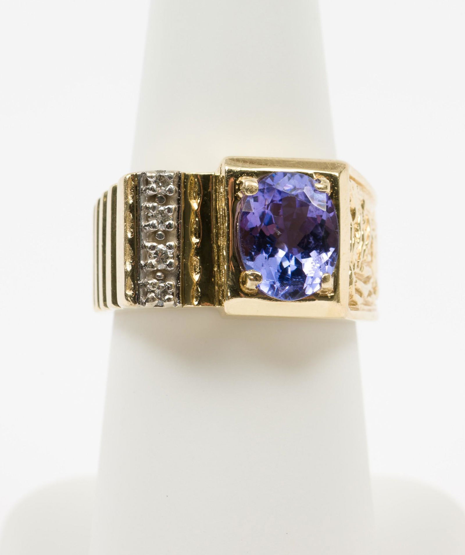 14K Tanzanite & Diamond Ring (1 of 4)