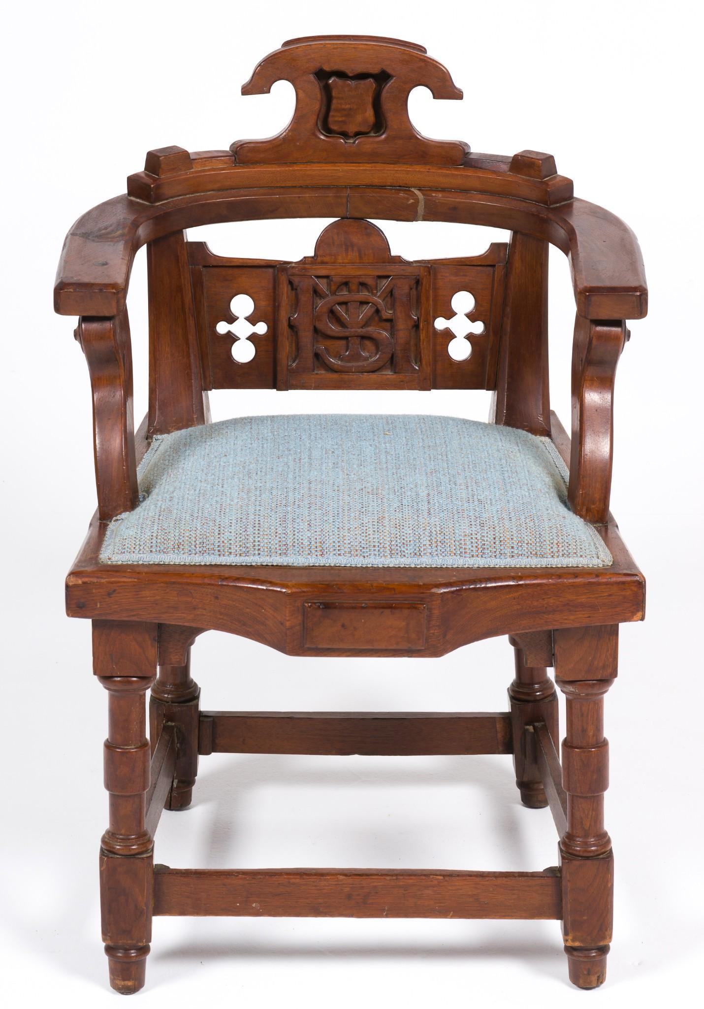 Gothic Revival Library Chair (1 of 8)