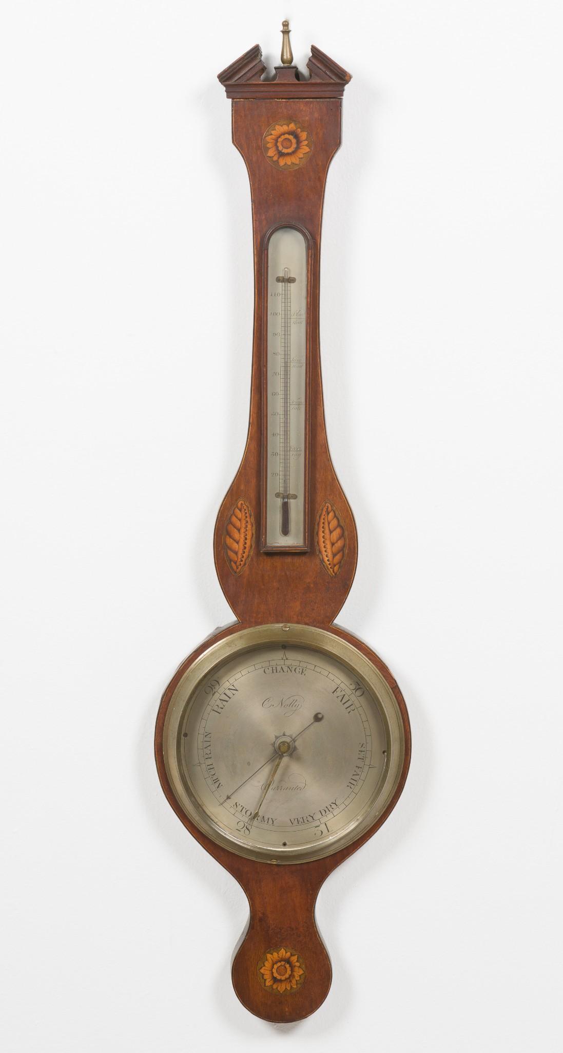 C. Nolly Warranted Banjo Mahogany Barometer (1 of 11)
