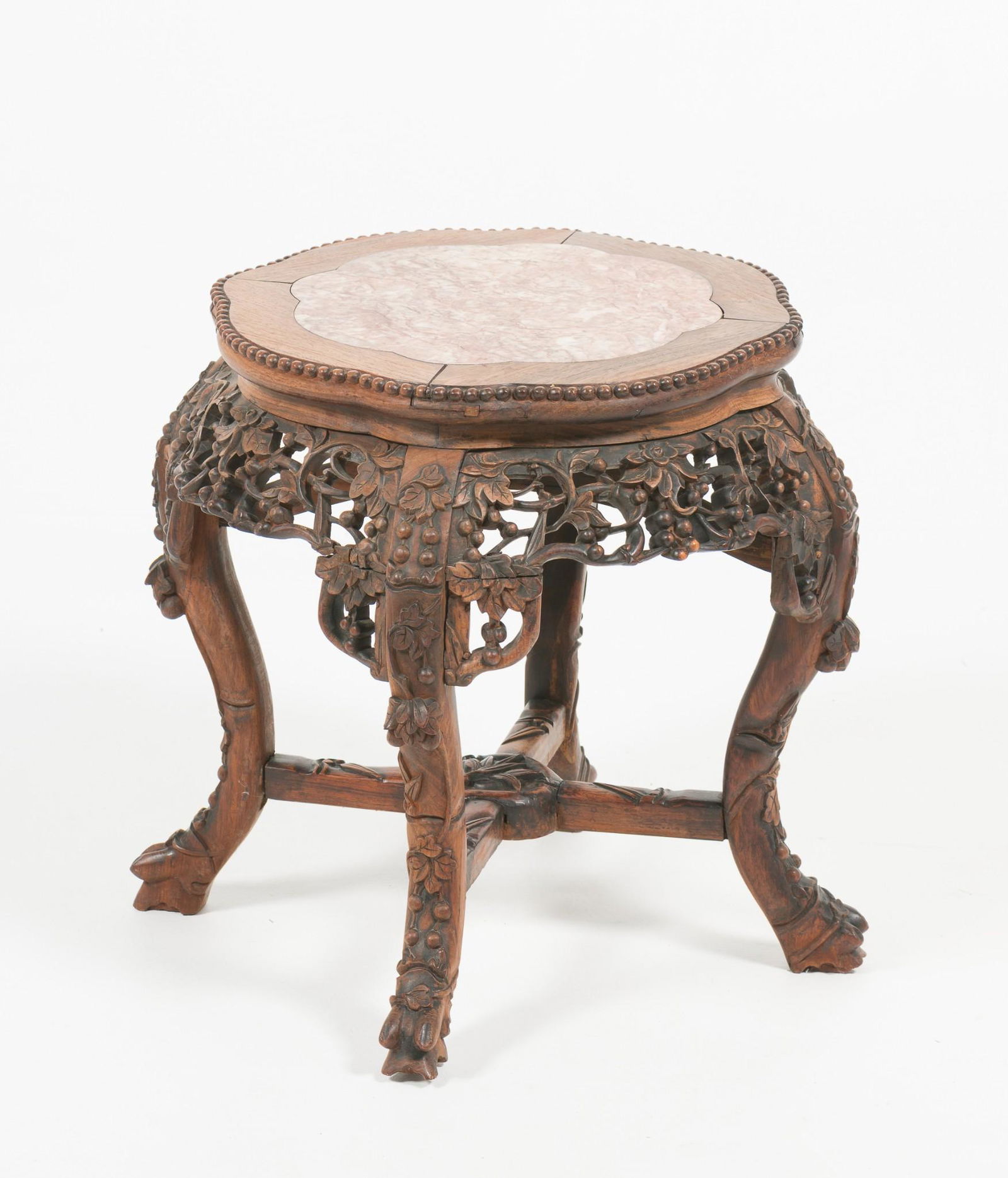 Antique Chinese Octagonal Marble Top Plant Stand (1 of 6)