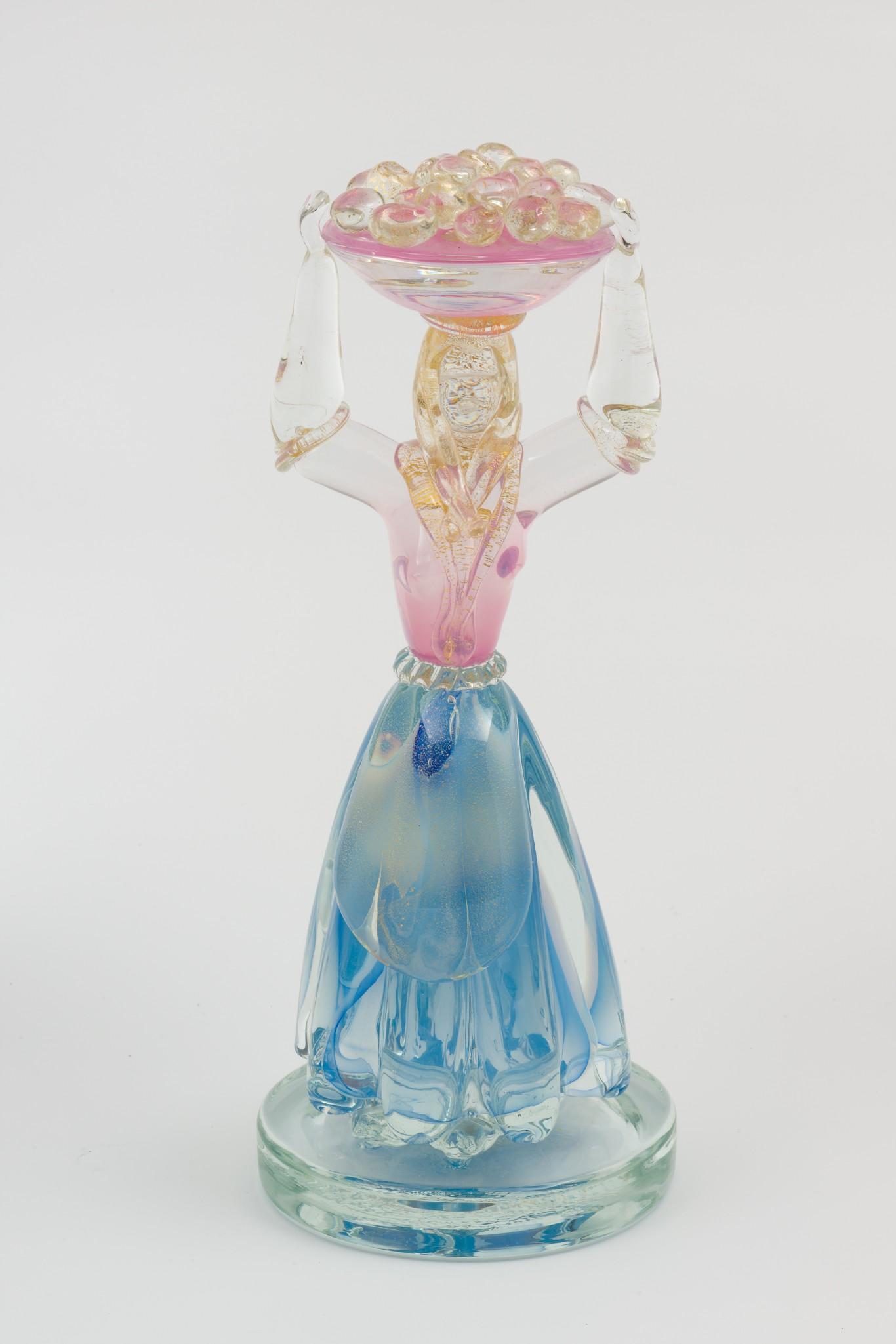 Cenedese Murano Glass Figurine of a Woman (1 of 6)