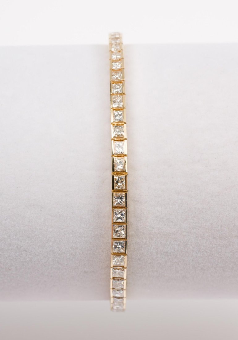 14K Gold & 4.79 CTW Diamond Tennis Bracelet (1 of 4)