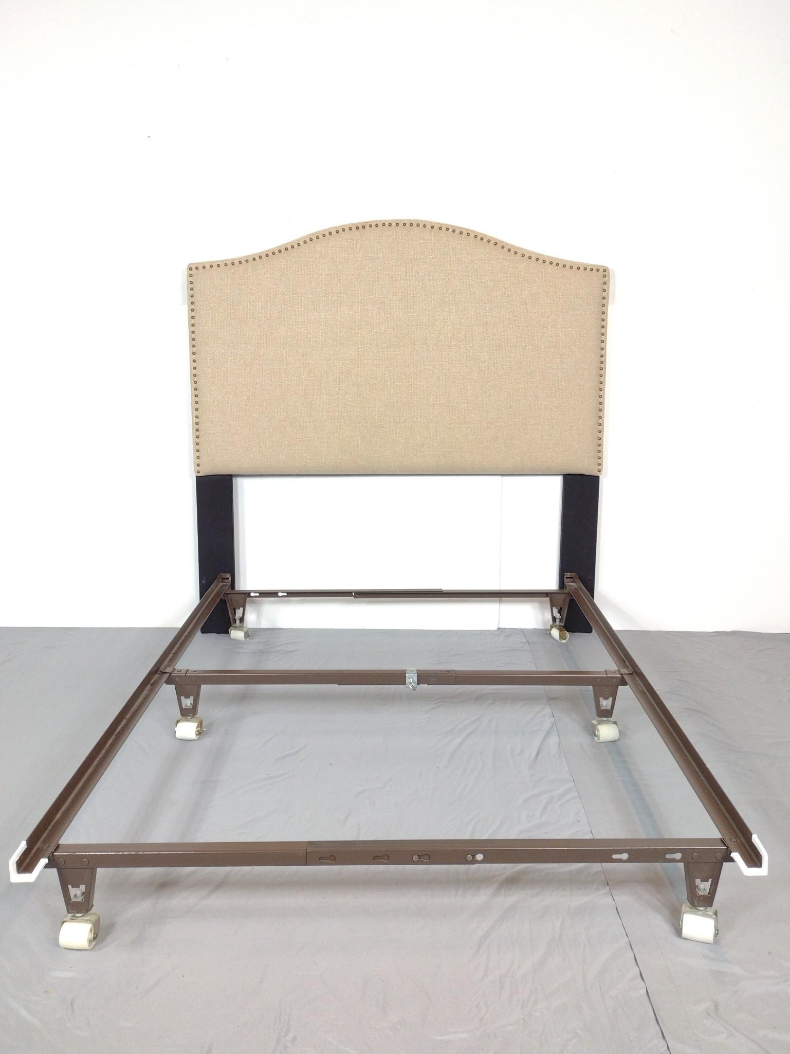 Home Meridian Bed: 59-1/2" wide X 74-1/2" deep X 60" high. MG. IMPORTANT: Before bidding, please read the terms and conditions. When you registered for the auction you agreed to these terms and will be required to compl