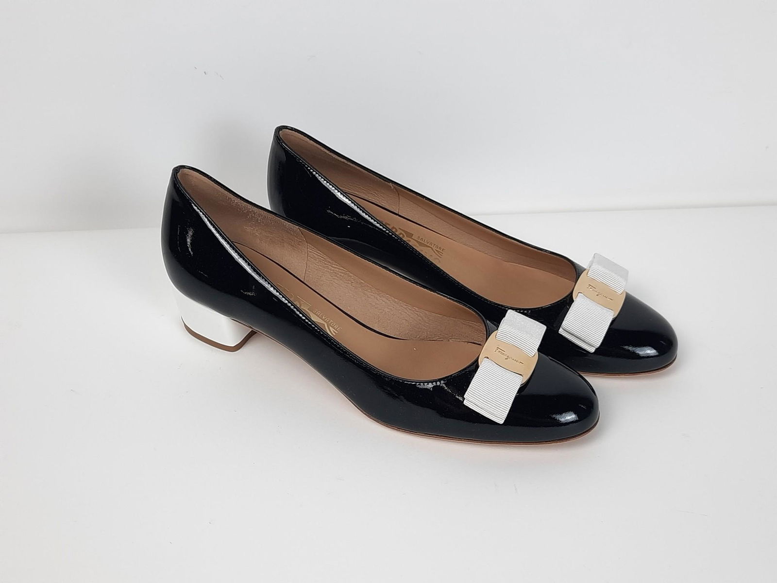 Pair of Salvatore Ferragamo Italian Heels (1 of 6)