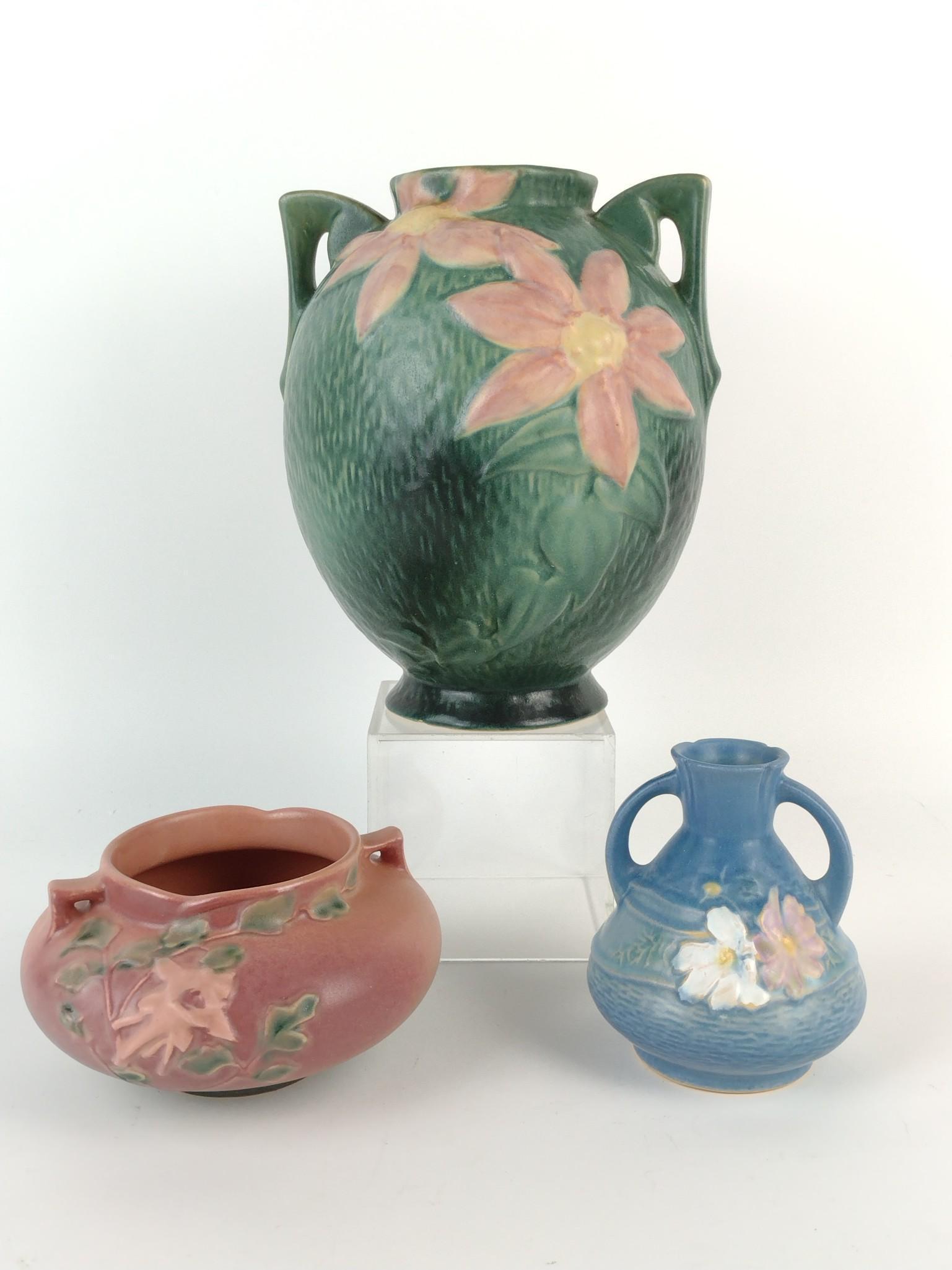 3 Pcs Roseville Incl Clematis (1 of 4)