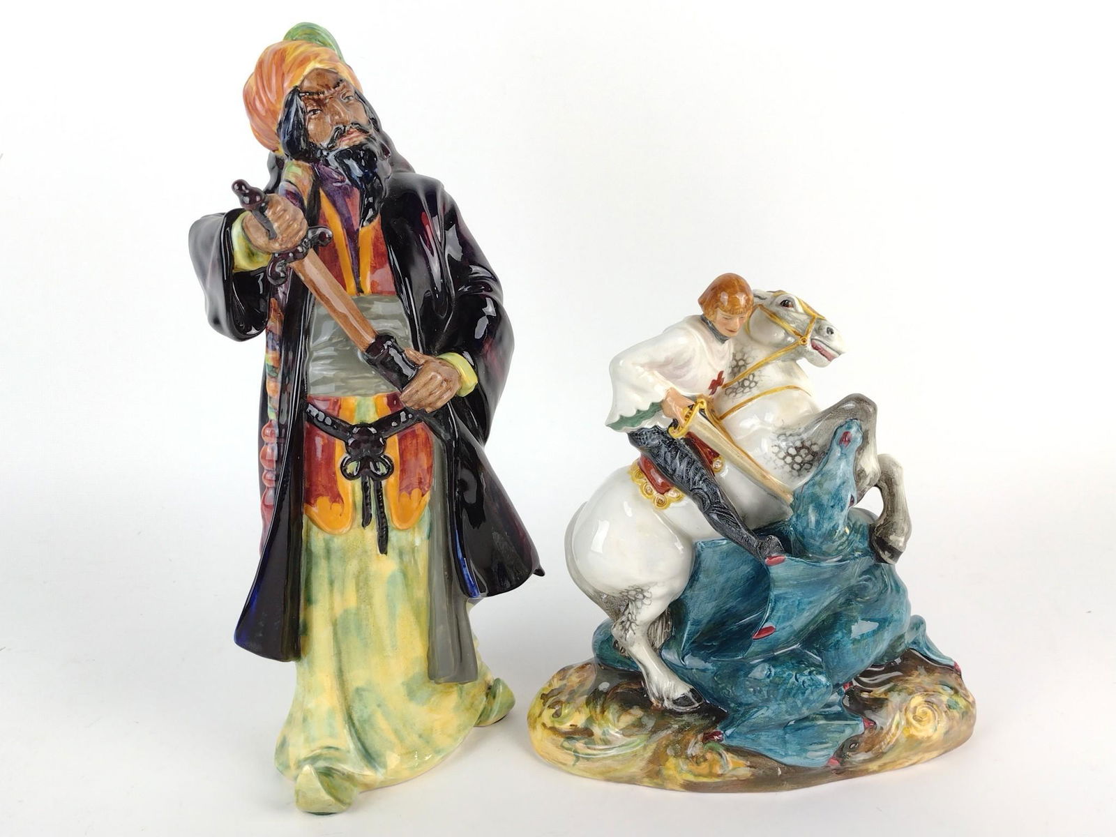 2 Royal Doulton Figurines Incl St. George (1 of 4)