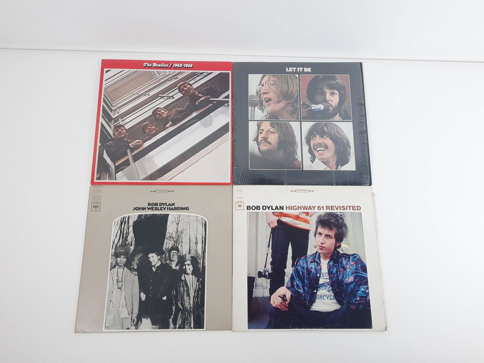 2 Beatles and 2 Bob Dylan Records (1 of 5)