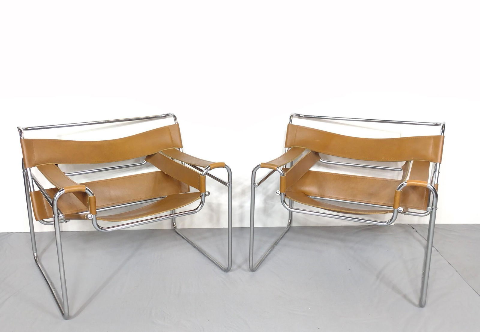 Pair Marcel Breuer "Wassily" Style Arm Chairs (1 of 12)