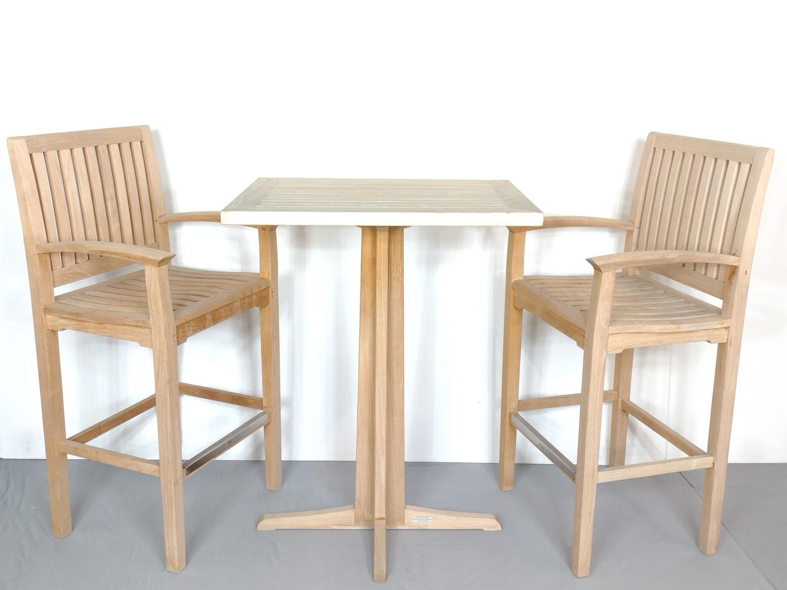 Country Casual Teak High Table Table Set (1 of 10)