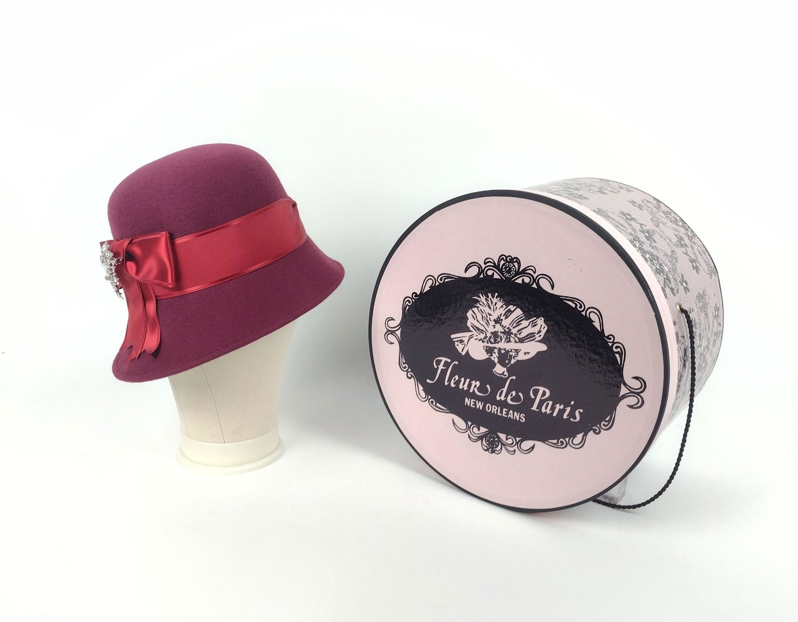 Singed Fleur de Paris Wool Cloche Hat (1 of 4)