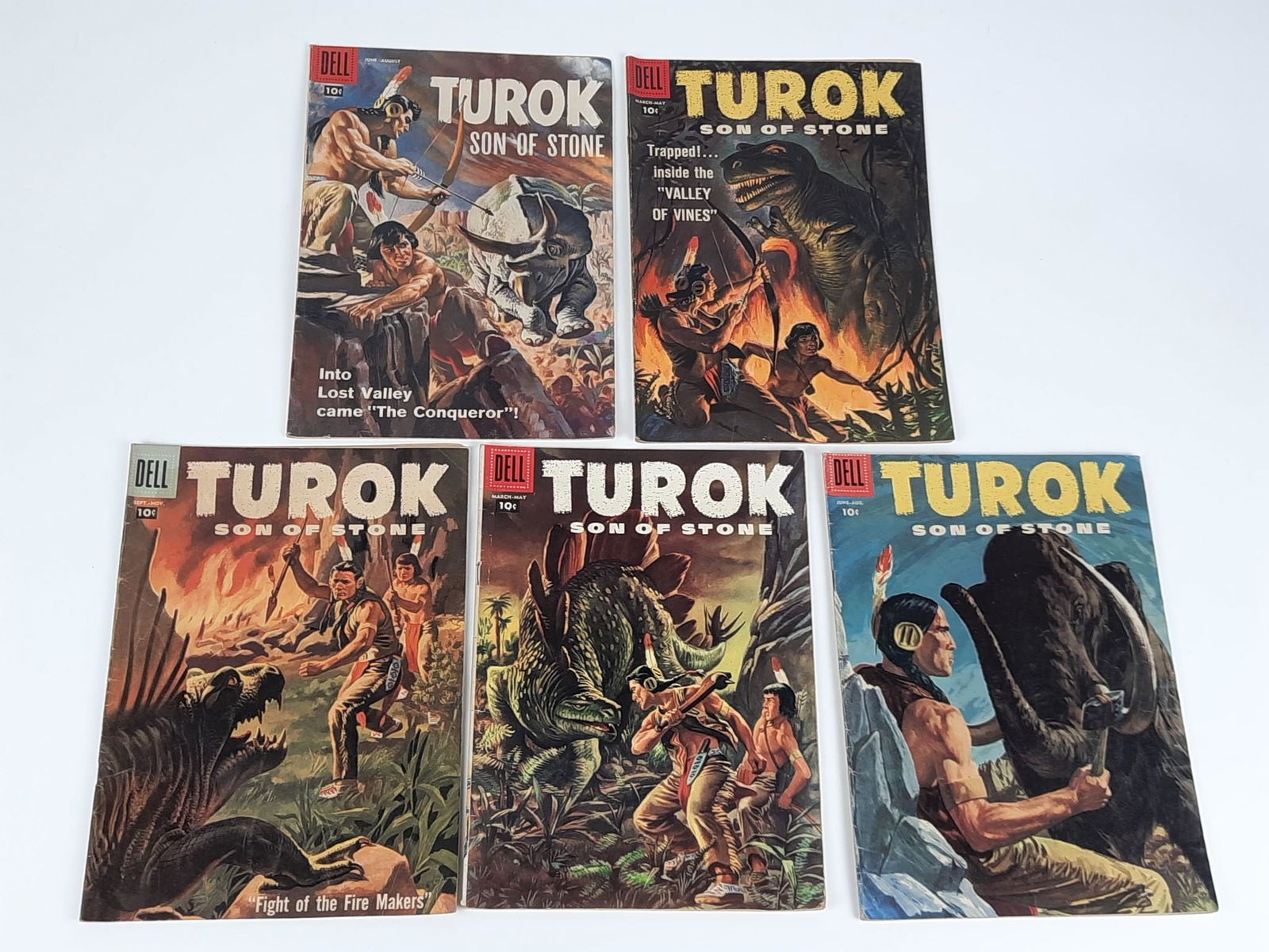 5 Turok Son Of Stone Comic Books (1 of 2)