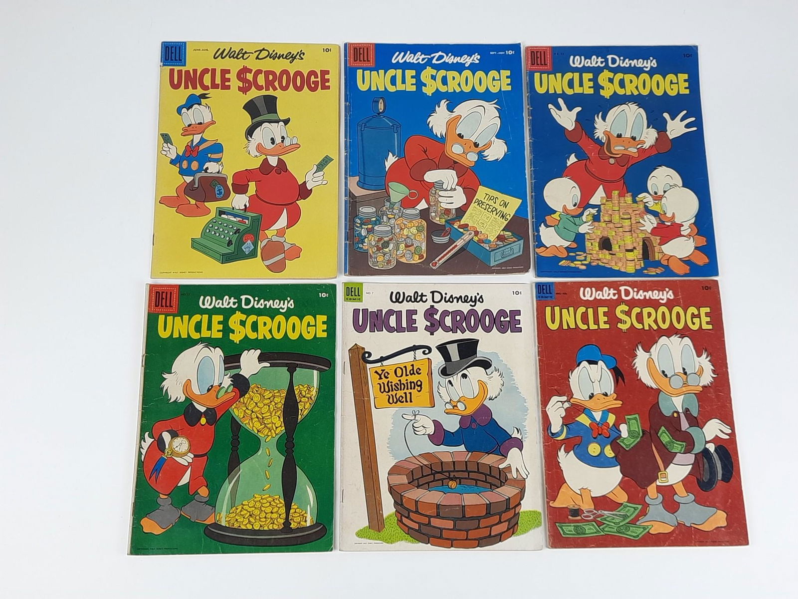 6 Dell Comics Uncle scrooge Comics (1 of 2)