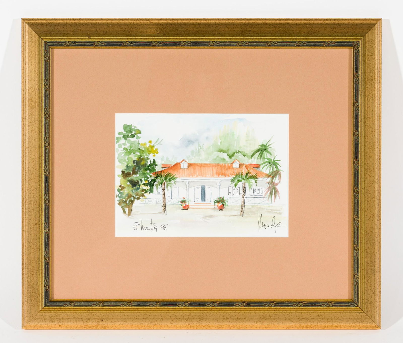 Signed St. Martin Watercolor (1 of 4)