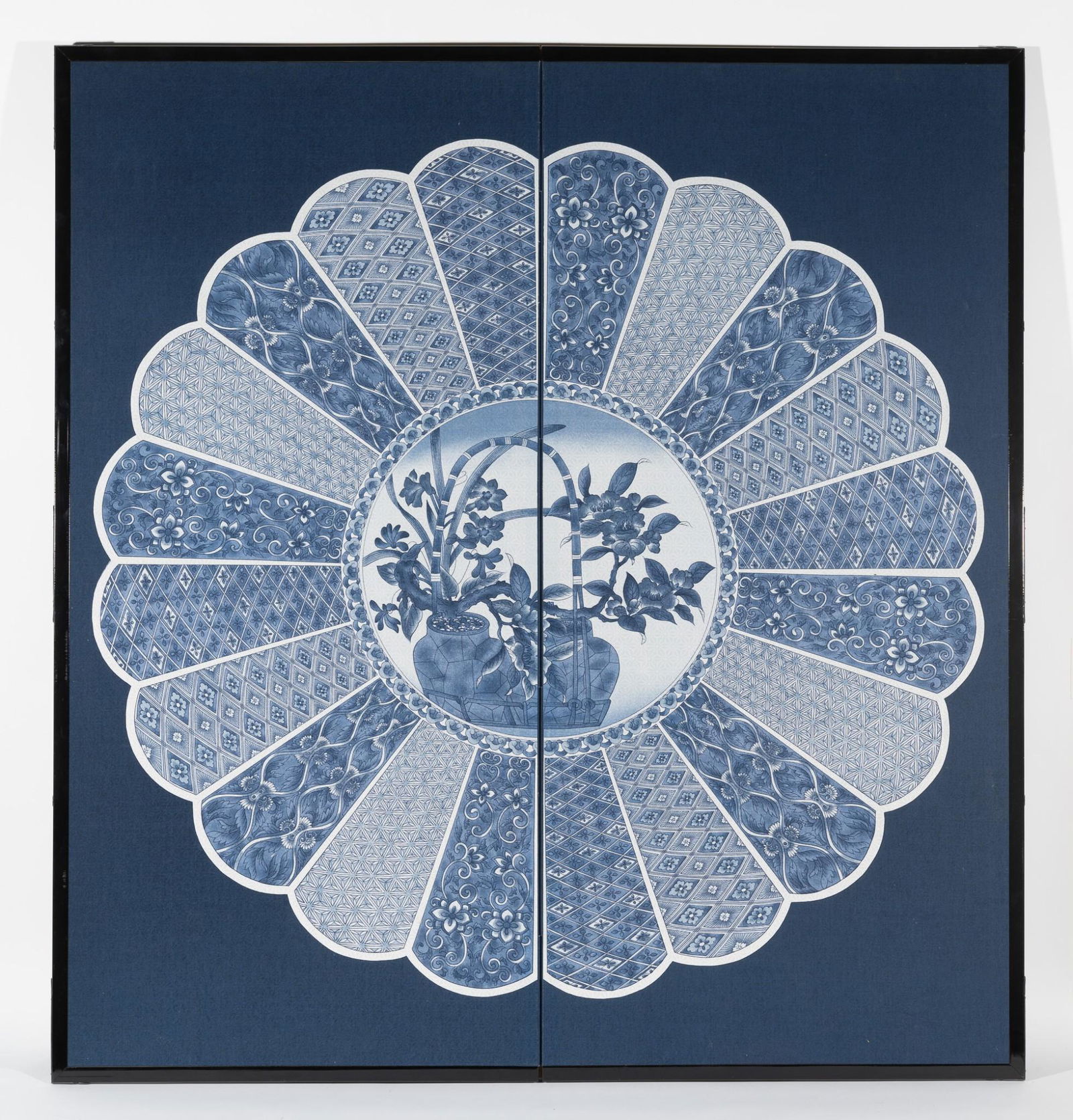 2 Panel Decorative Asian Screen (1 of 2)