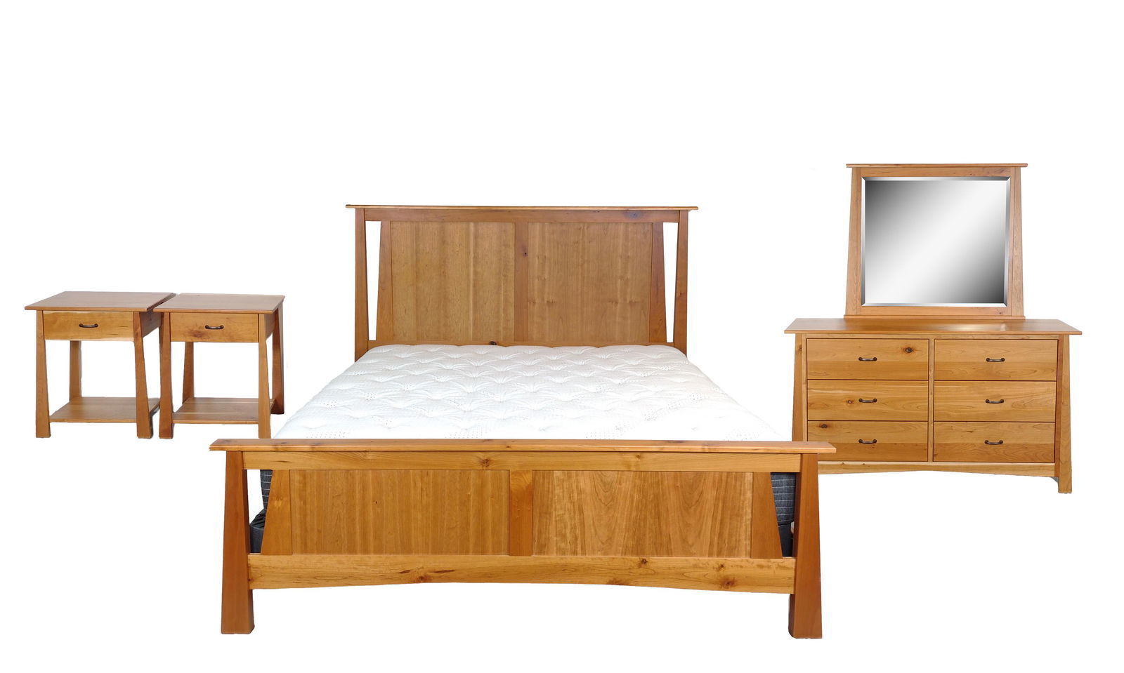 4 Pc Country Lane Cherry Bedroom Set (1 of 10)
