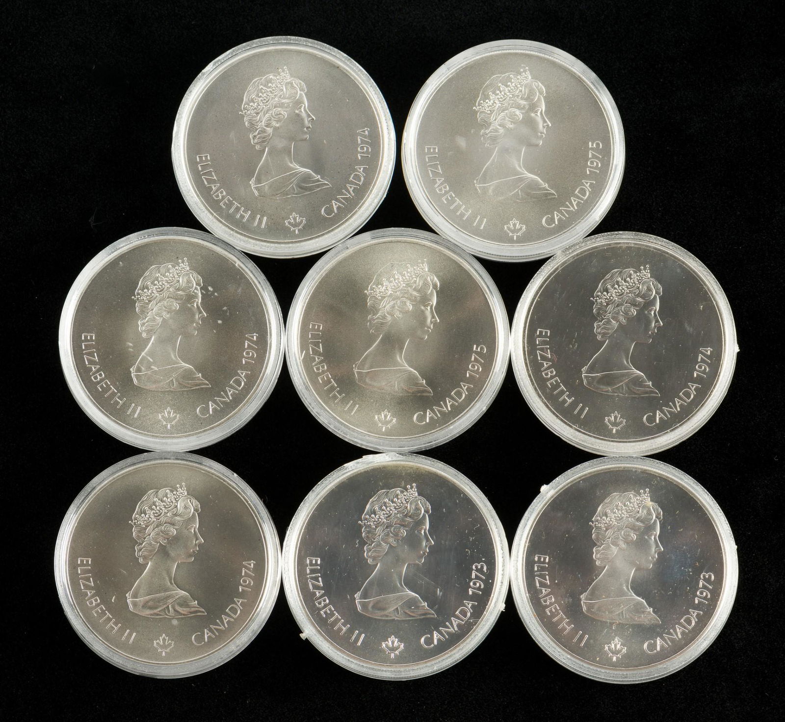 8 Silver Canadian $5 Olympic Coins (1 of 2)