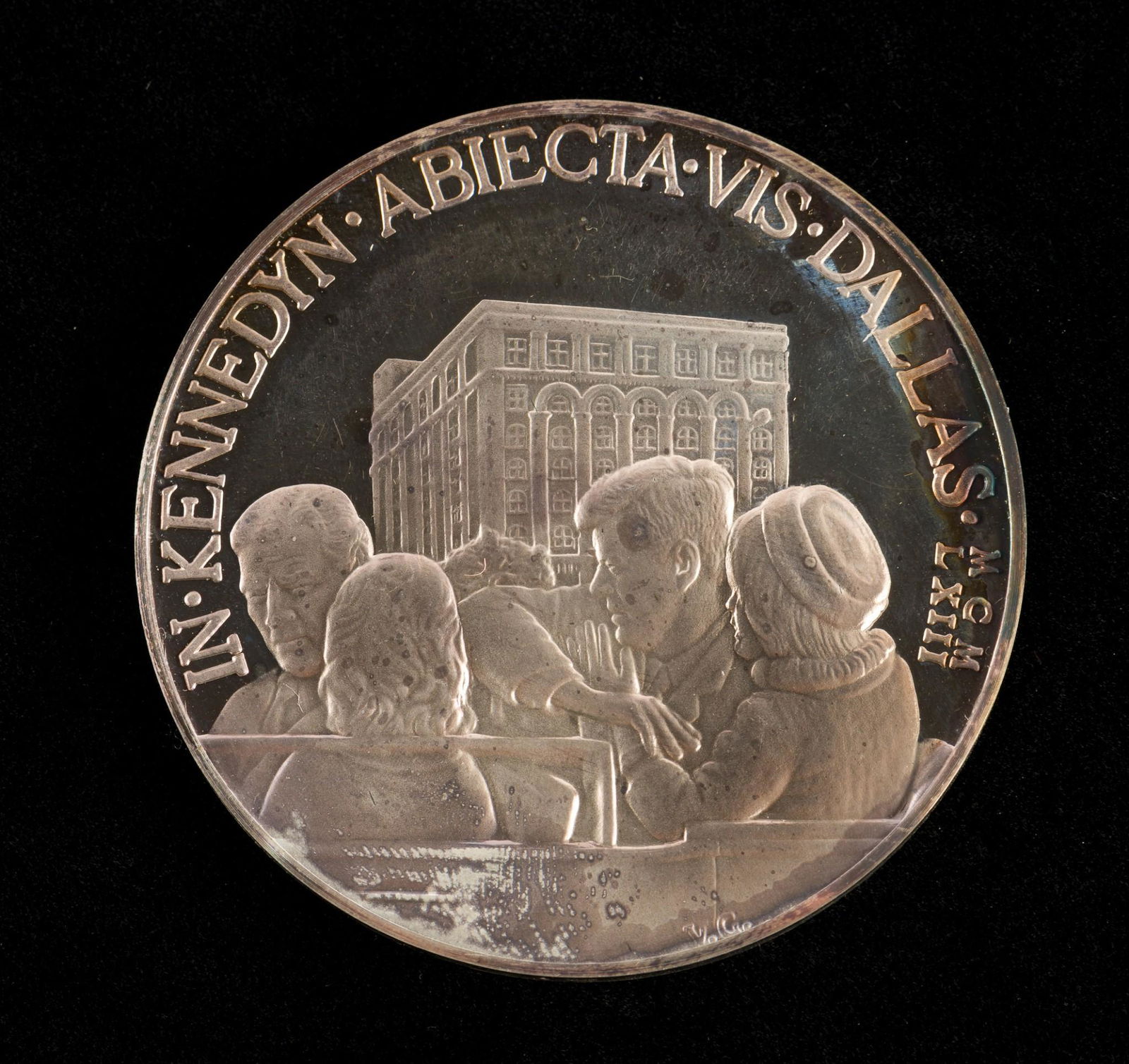 German Silver JFK Assassination Commemorative Medallion (1 of 2)