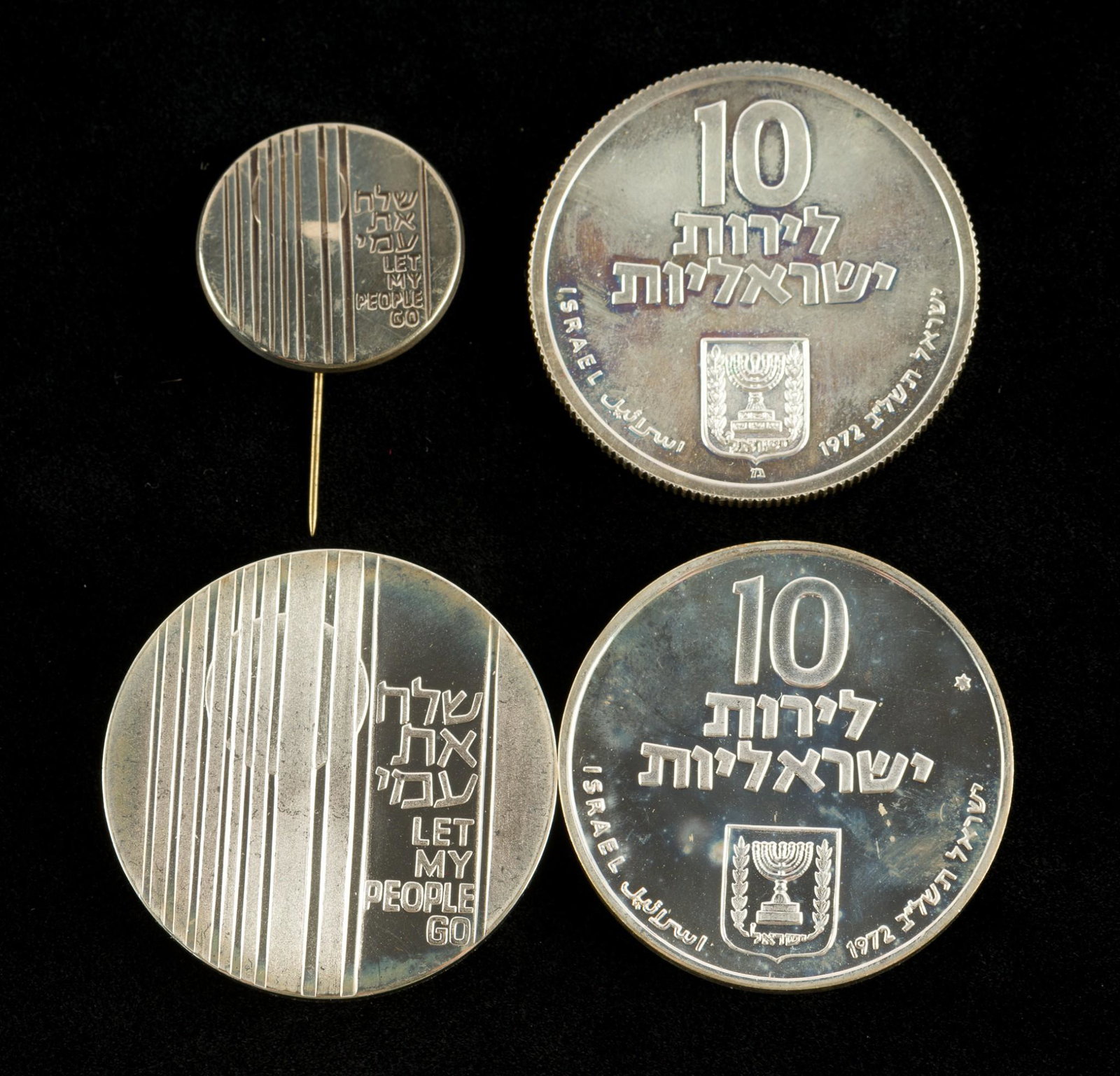 3 Israel State Silver Coins Incl Proof (1 of 4)