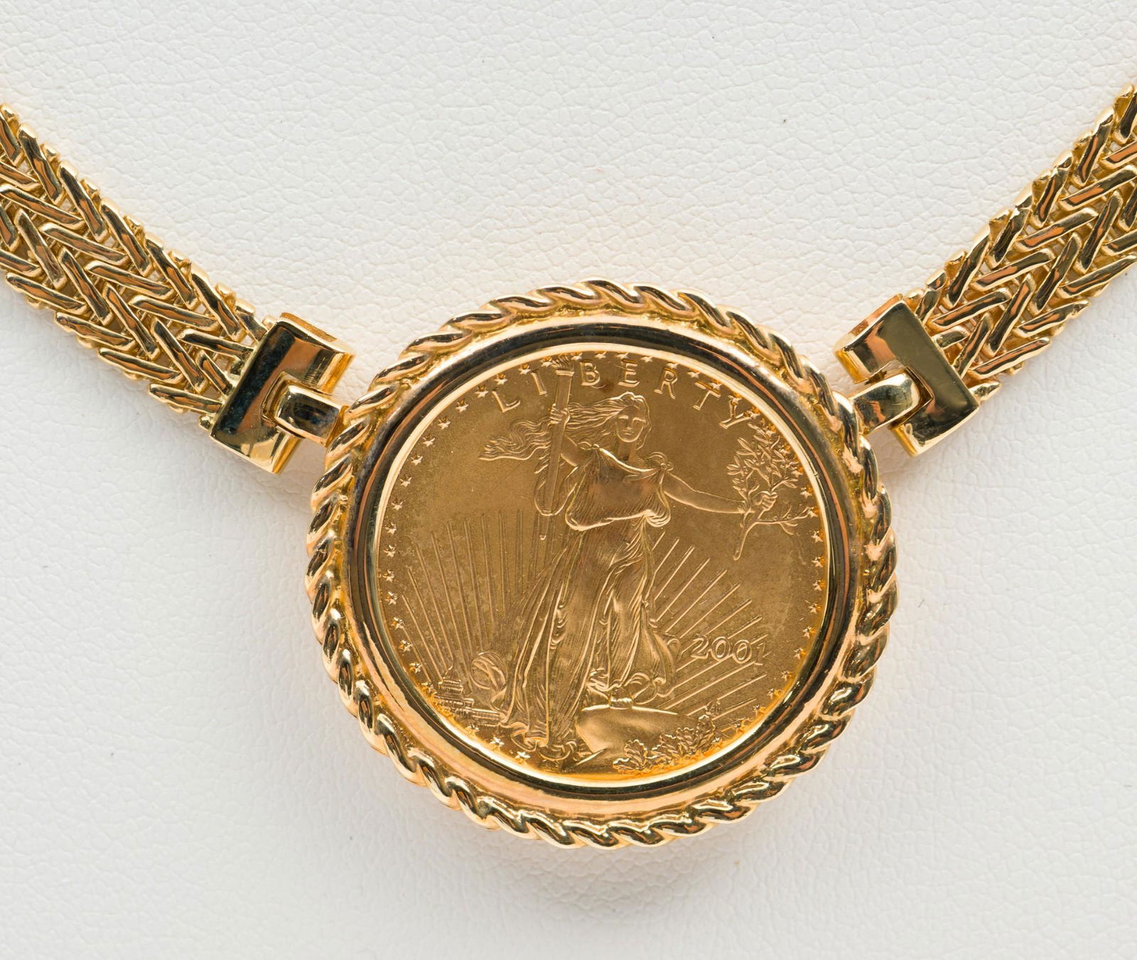 2001 $10 Gold Eagle Coin in 14K  Necklace (1 of 4)