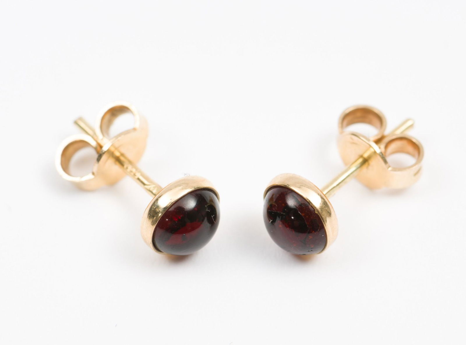 14K Gold & Garnet Earrings (1 of 3)