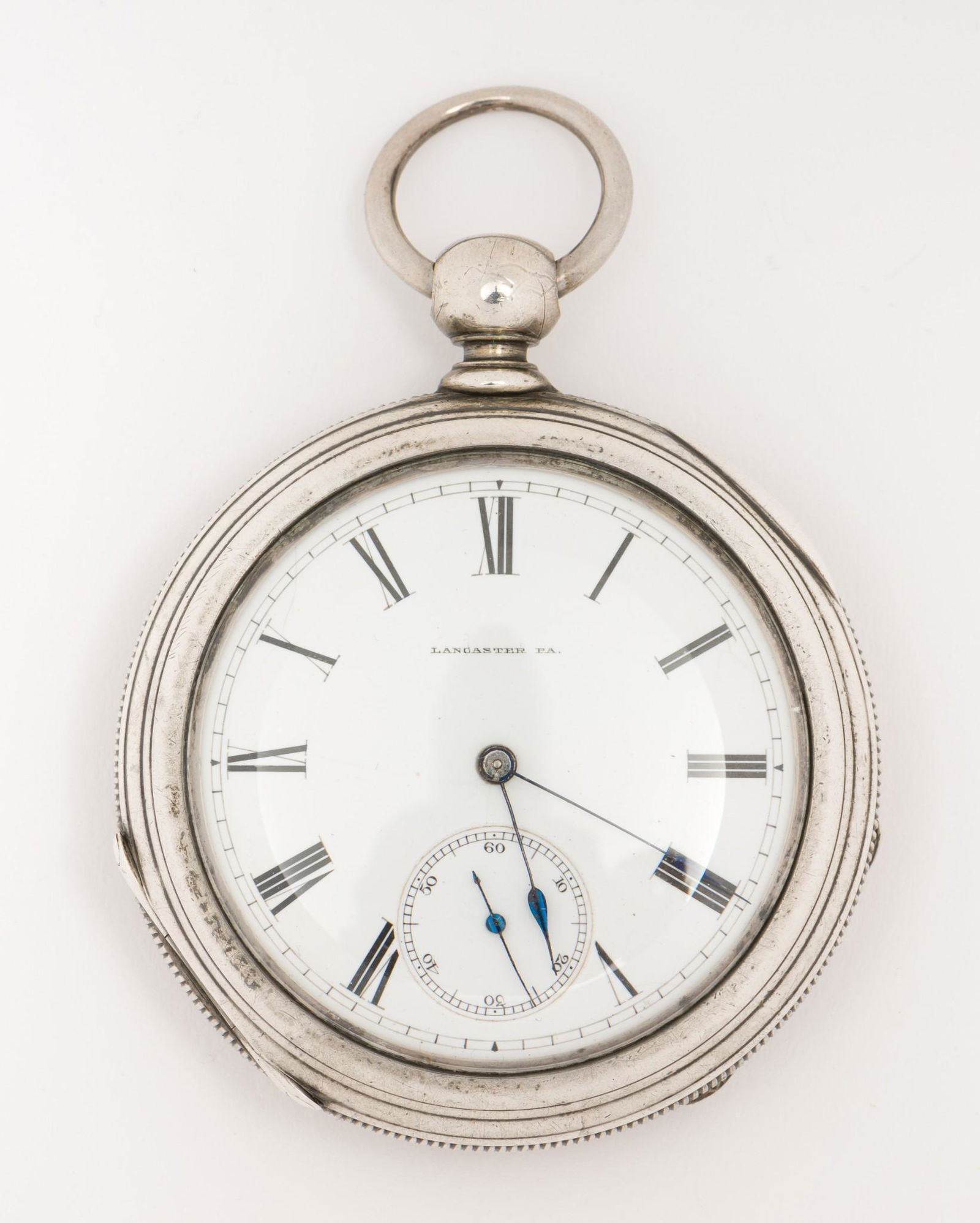 Lancaster West End Coin Silver Pocket Watch (1 of 4)