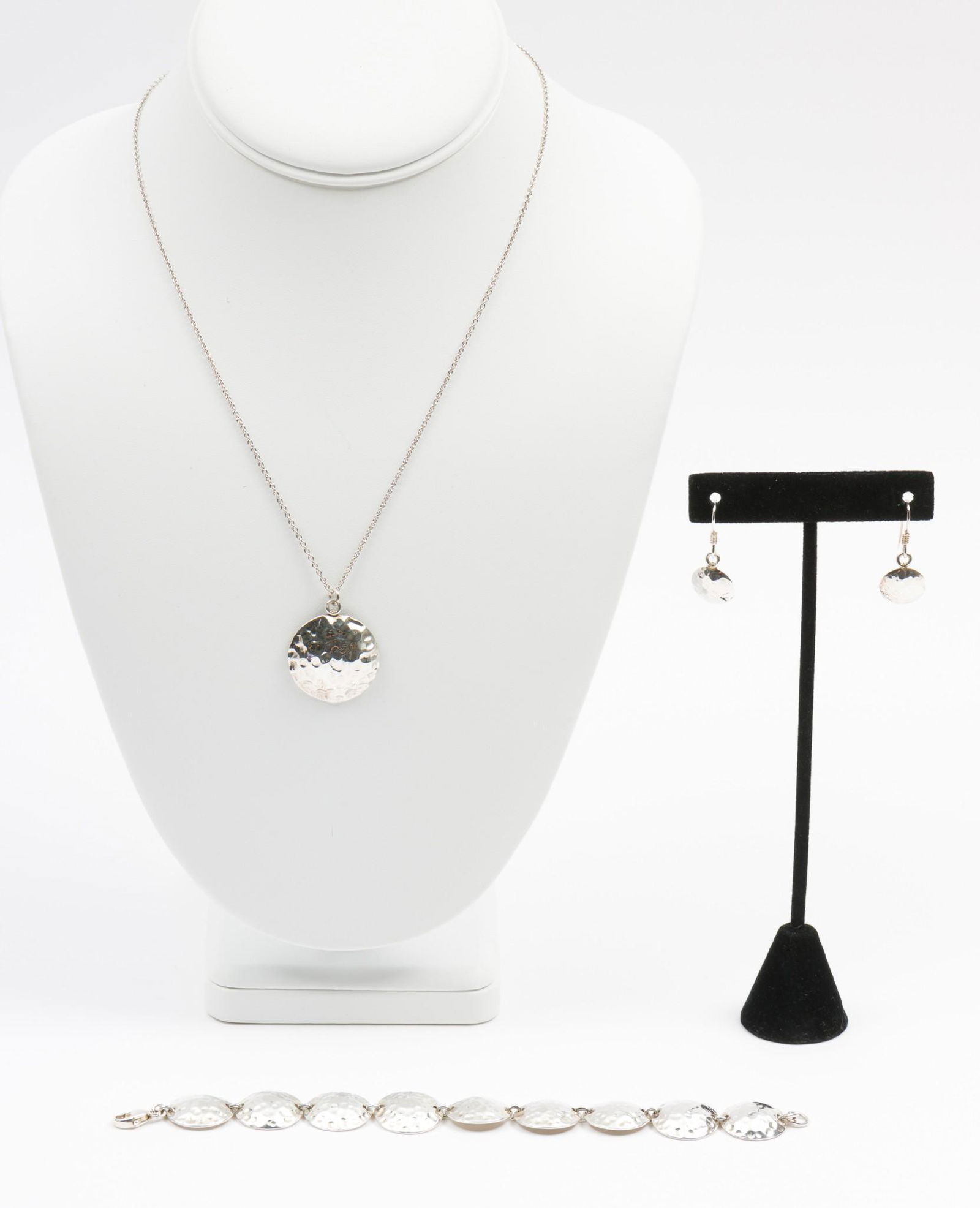 Sterling Necklace, Bracelet, and Earrings (1 of 10)