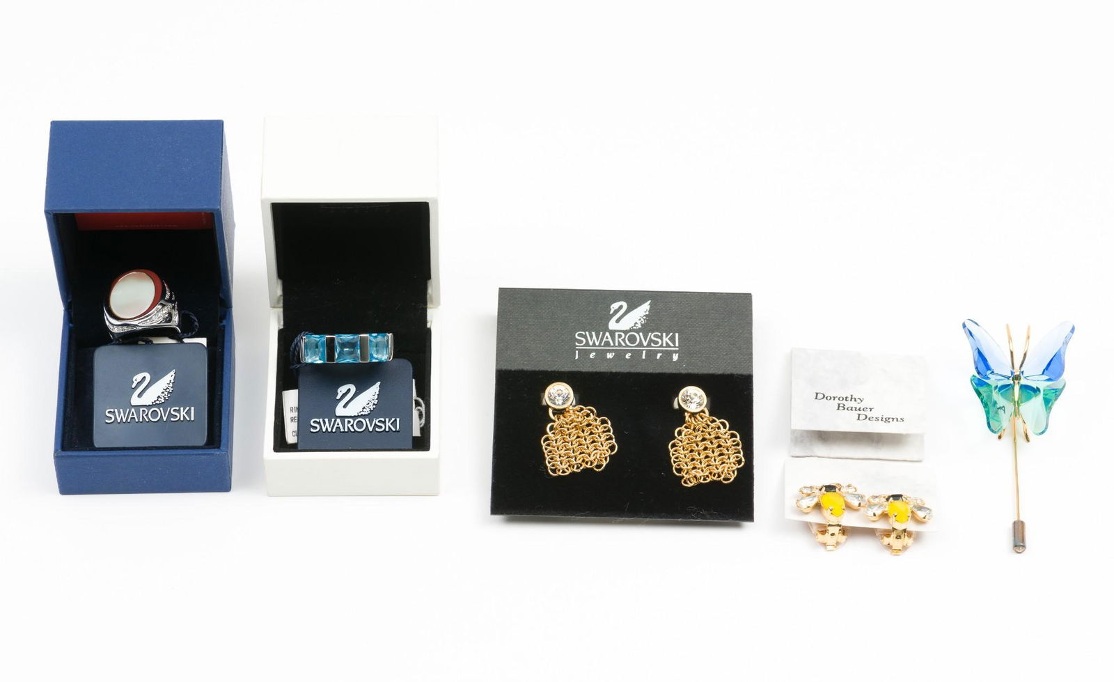 5 Pcs Swarovski & Dorothy Bauer Designs Jewelry (1 of 13)