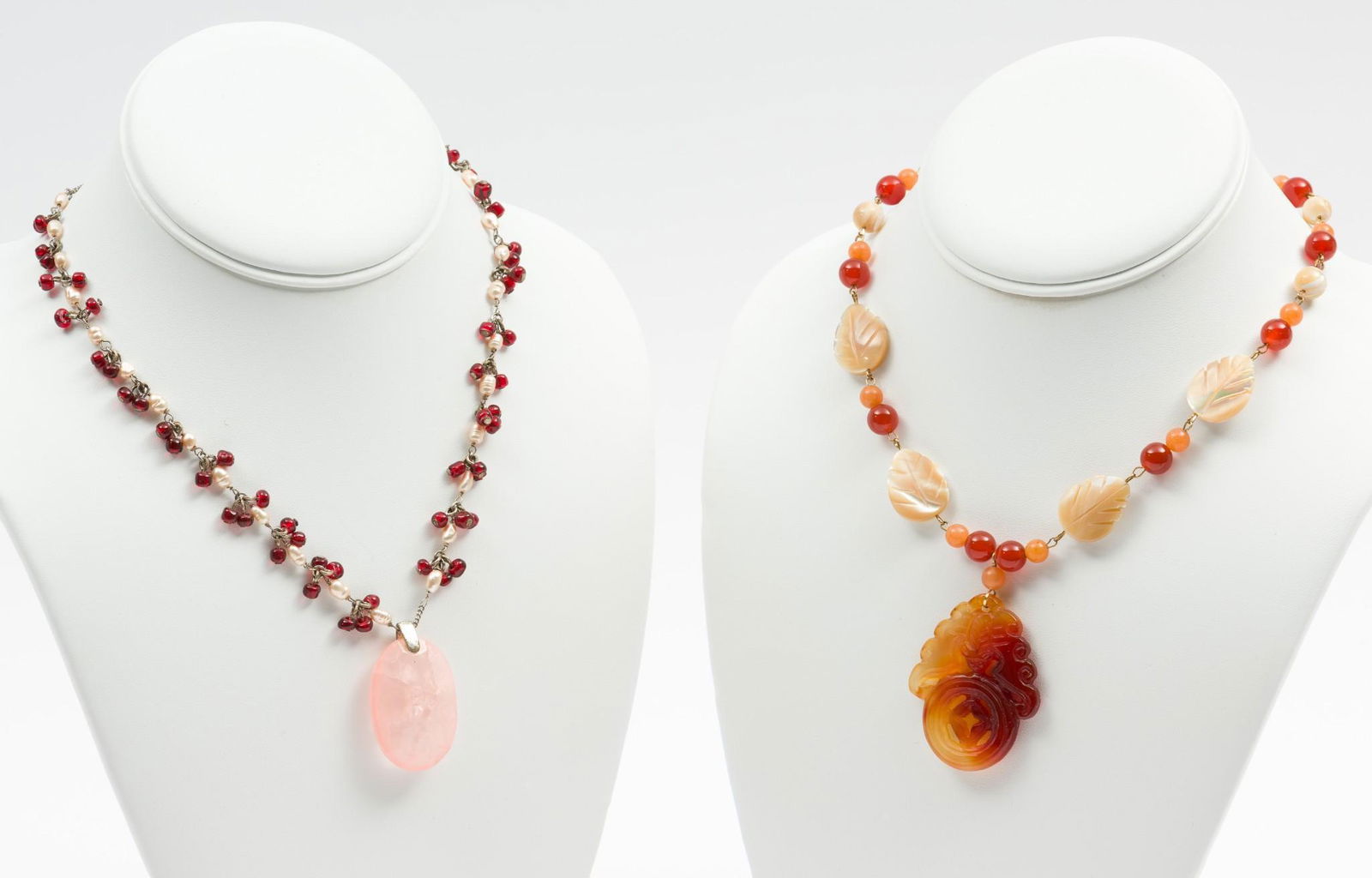 2 Gemstone & Bead Necklaces (1 of 8)