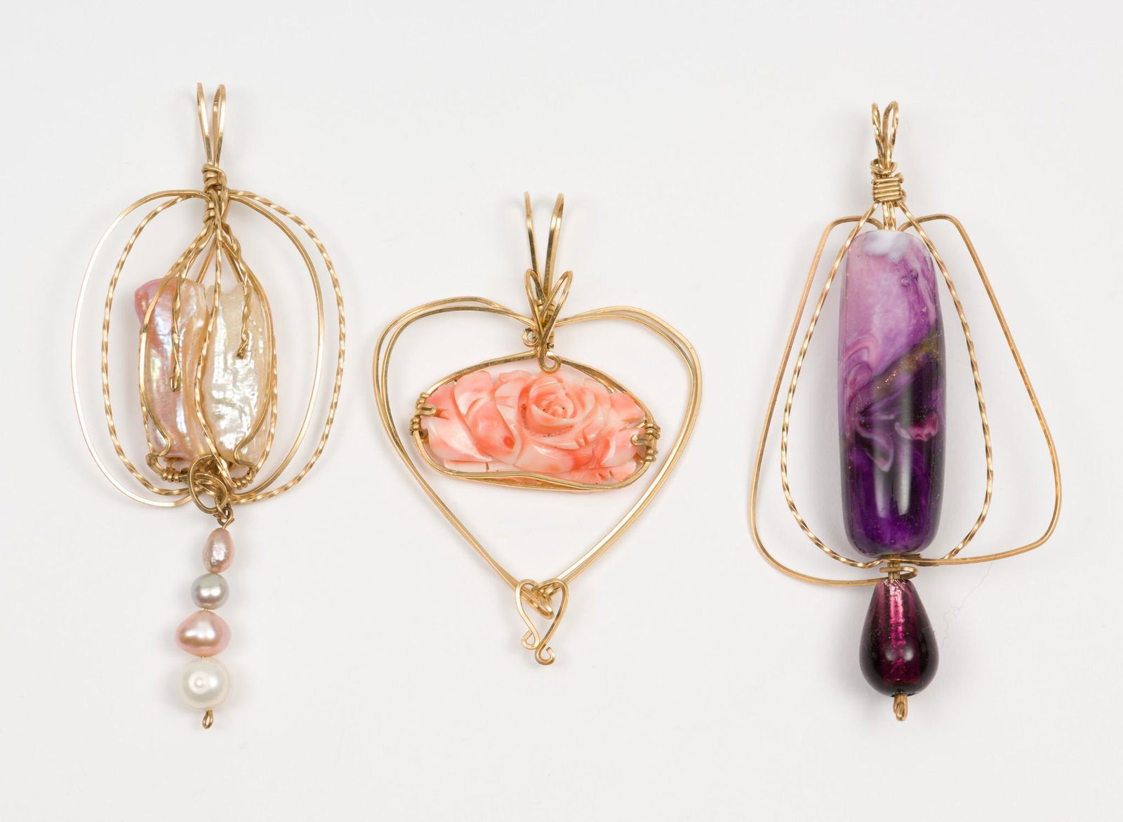 3 Wire Wrapped Pendants (1 of 4)