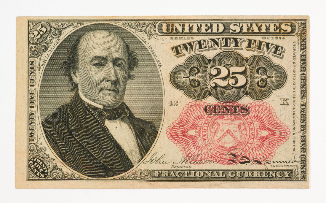 1874 U.S. 25 Cent Fractional Currency Note (1 of 2)
