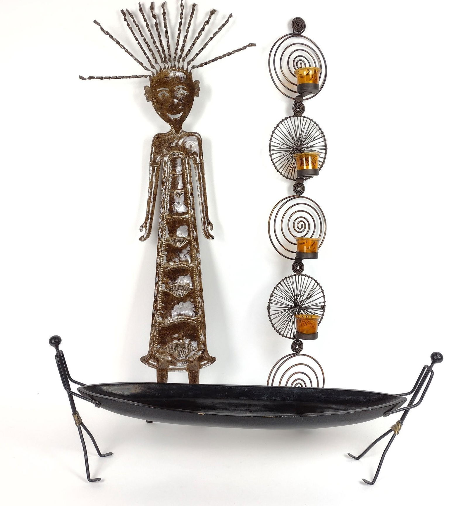 3 Metal Decorative Articles incl Candle Holder (1 of 1)