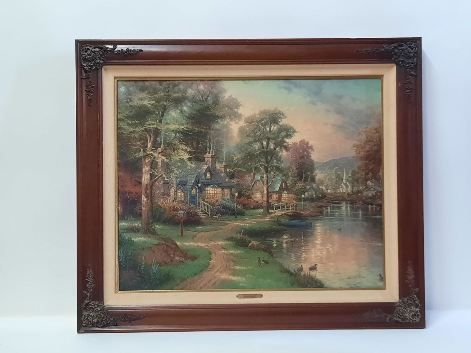 Thomas Kinkade "Hometown Lake" Ltd Ed Print on Canvas (1 of 4)