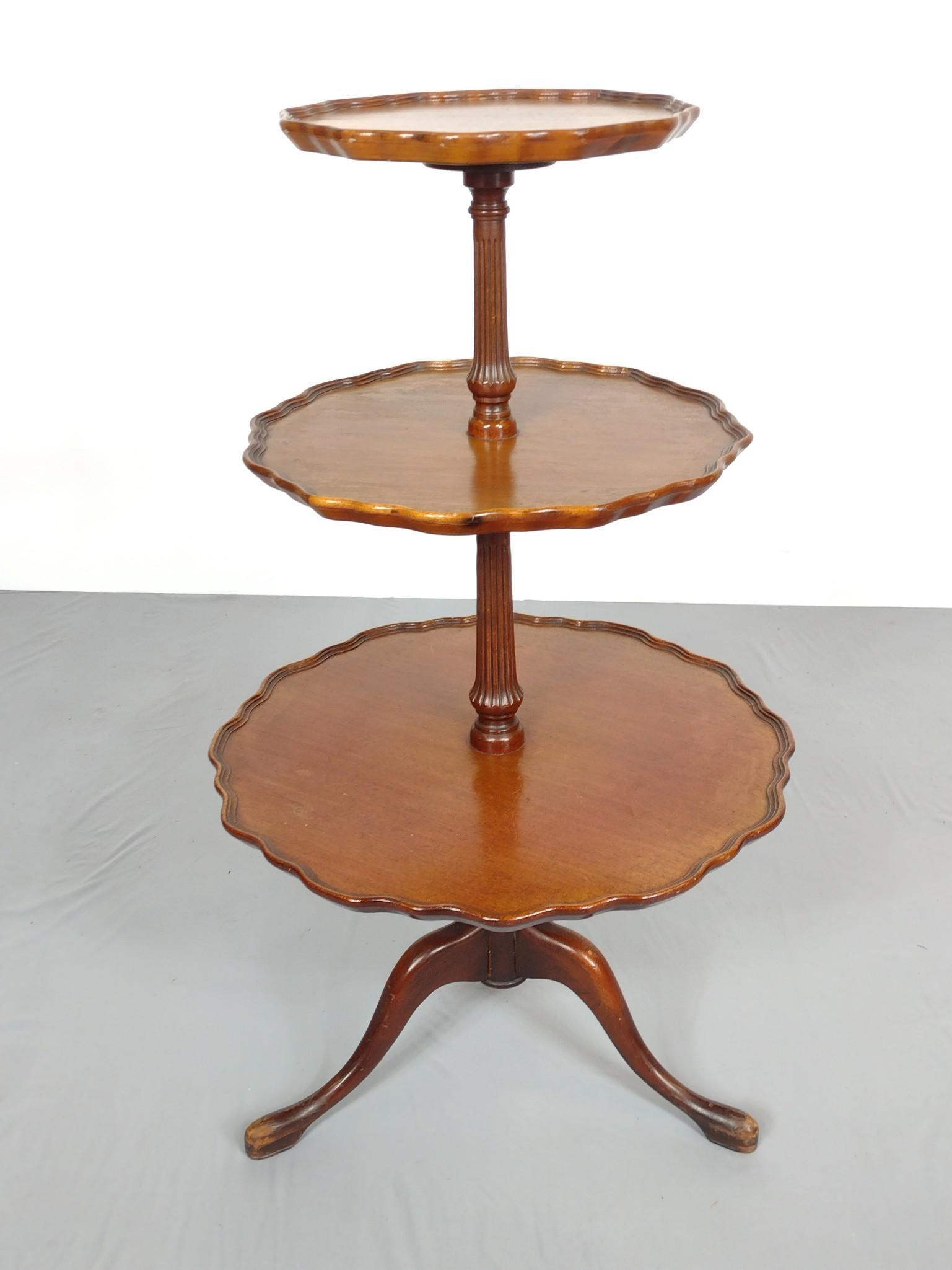 Three Tier Pie Crust Table (1 of 5)